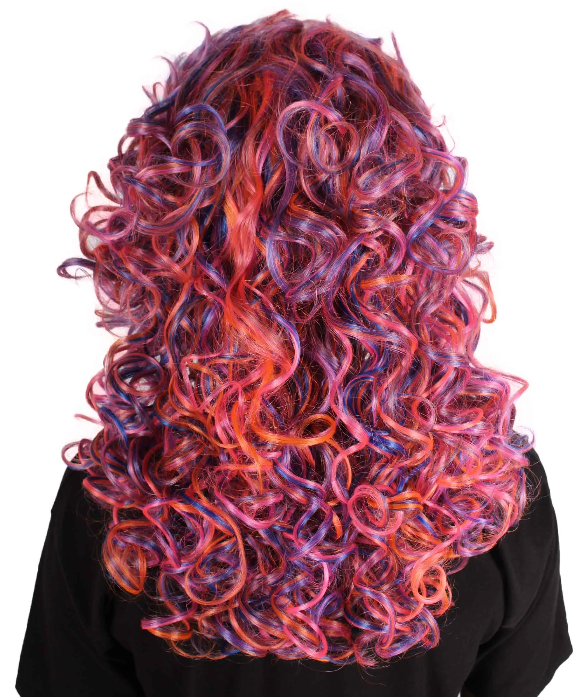 HPO Adult Women's Long Curly Country Singer Wig | Multiple Color Options