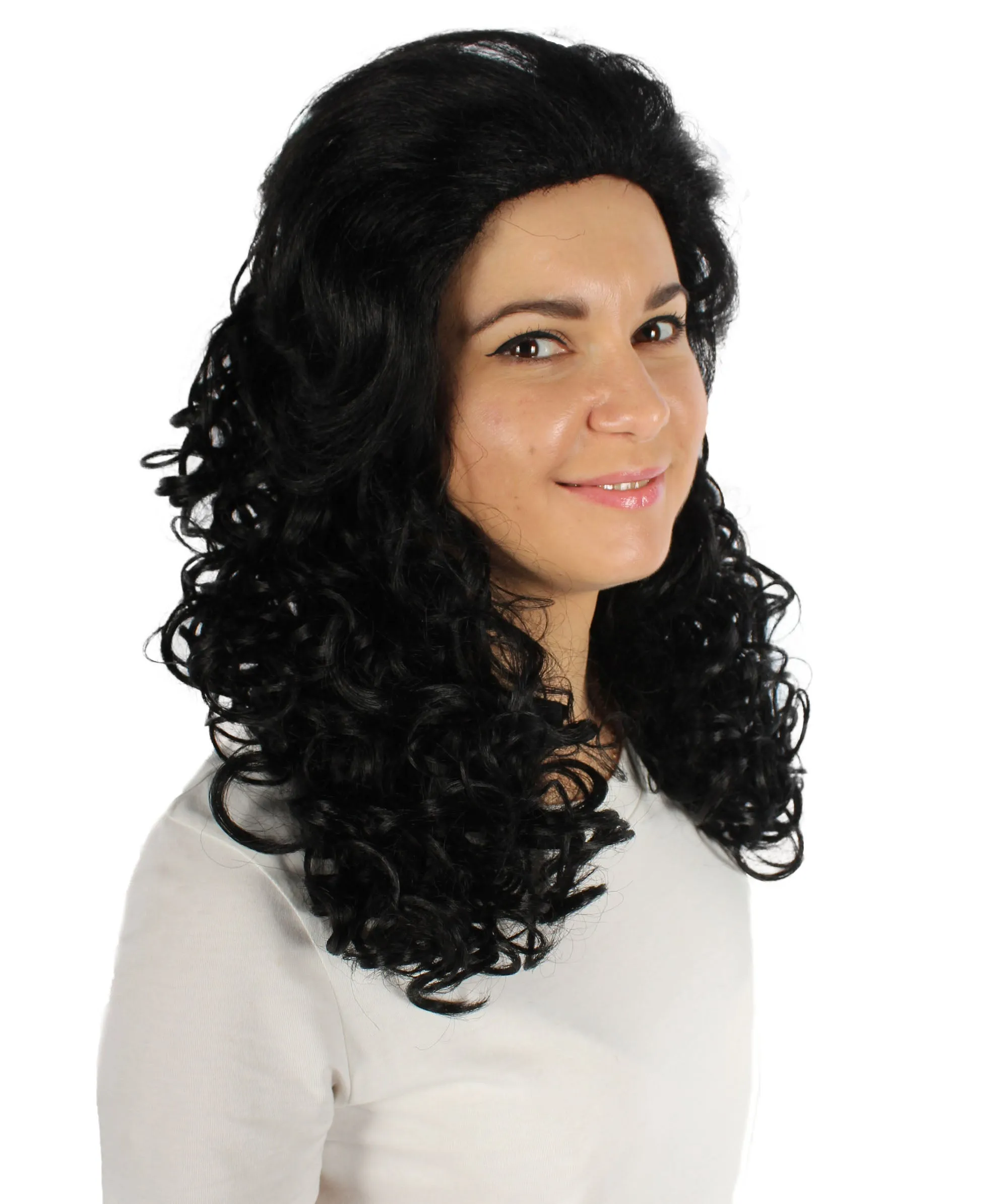 HPO Adult Women's Long Curly Country Singer Wig | Multiple Color Options