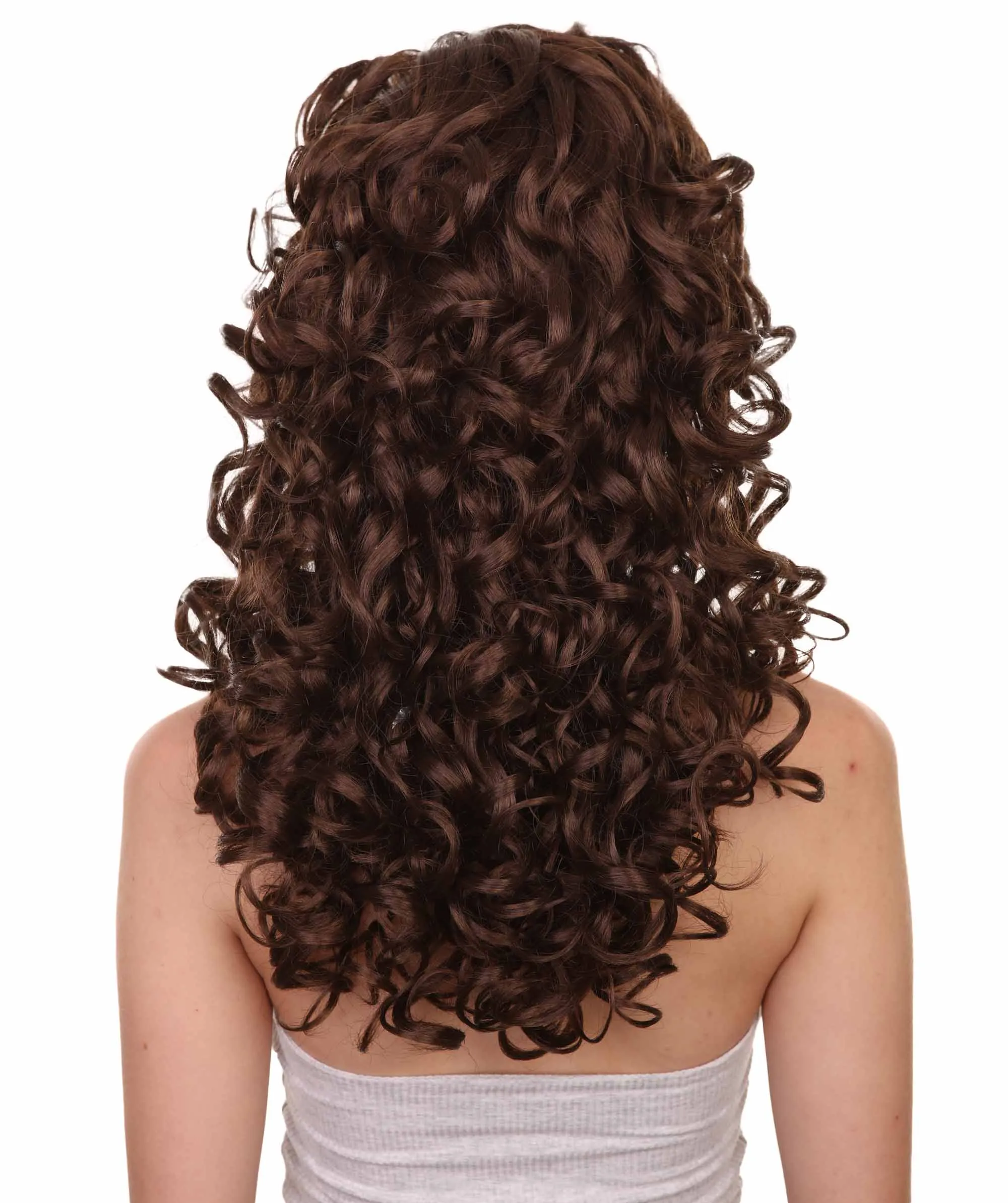 HPO Adult Women's Long Curly Country Singer Wig | Multiple Color Options