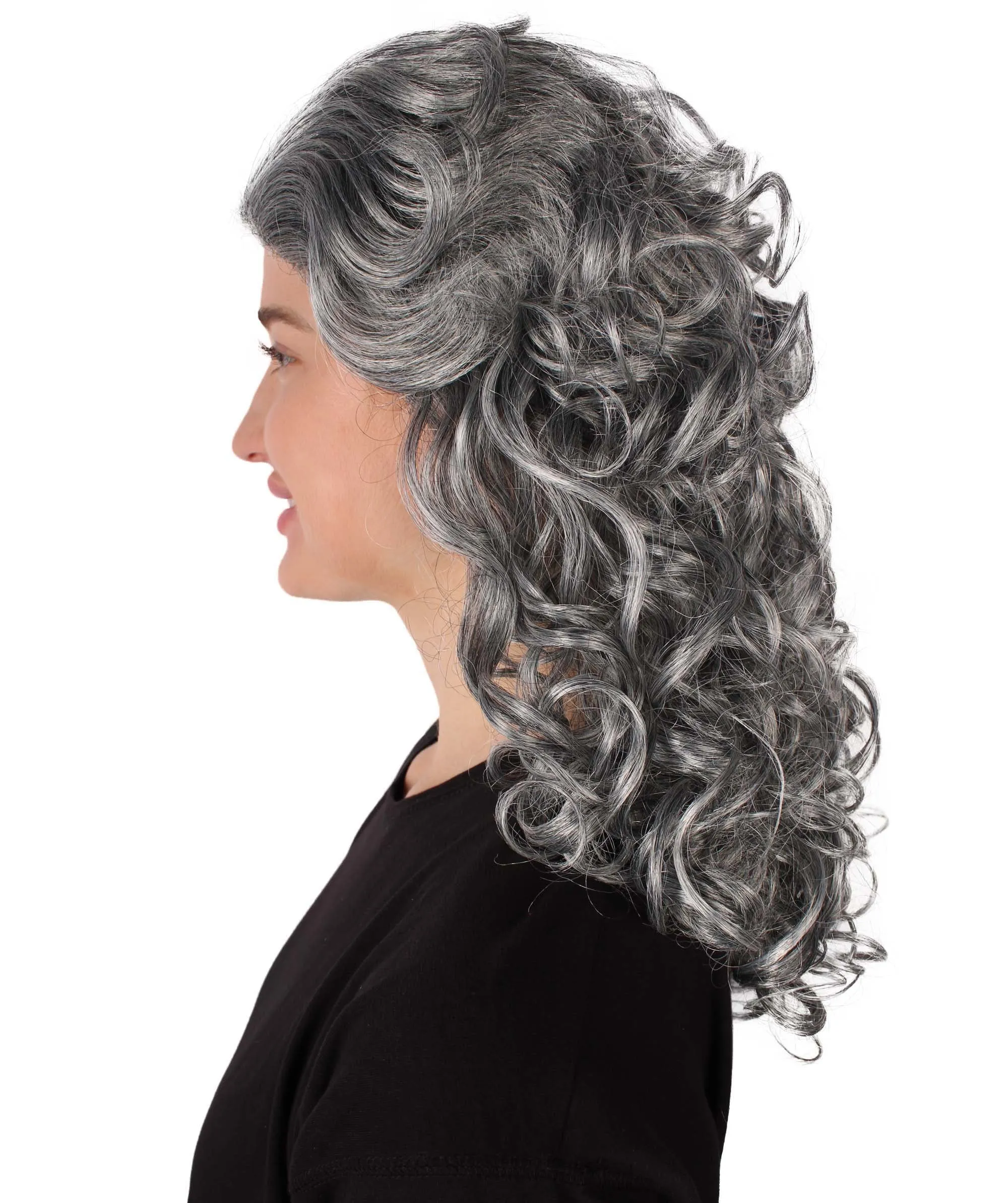 HPO Adult Women's Long Curly Country Singer Wig | Multiple Color Options