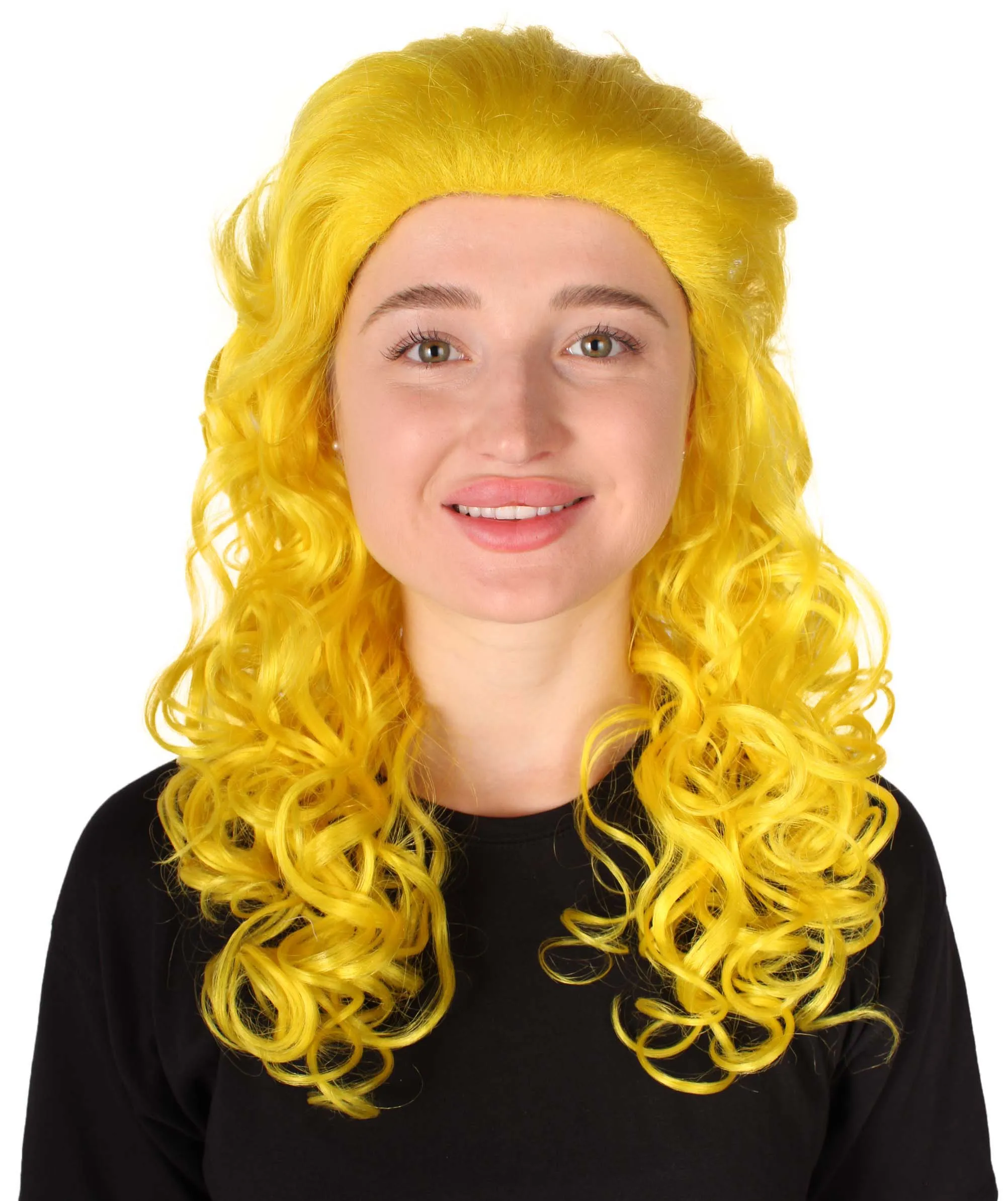HPO Adult Women's Long Curly Country Singer Wig | Multiple Color Options