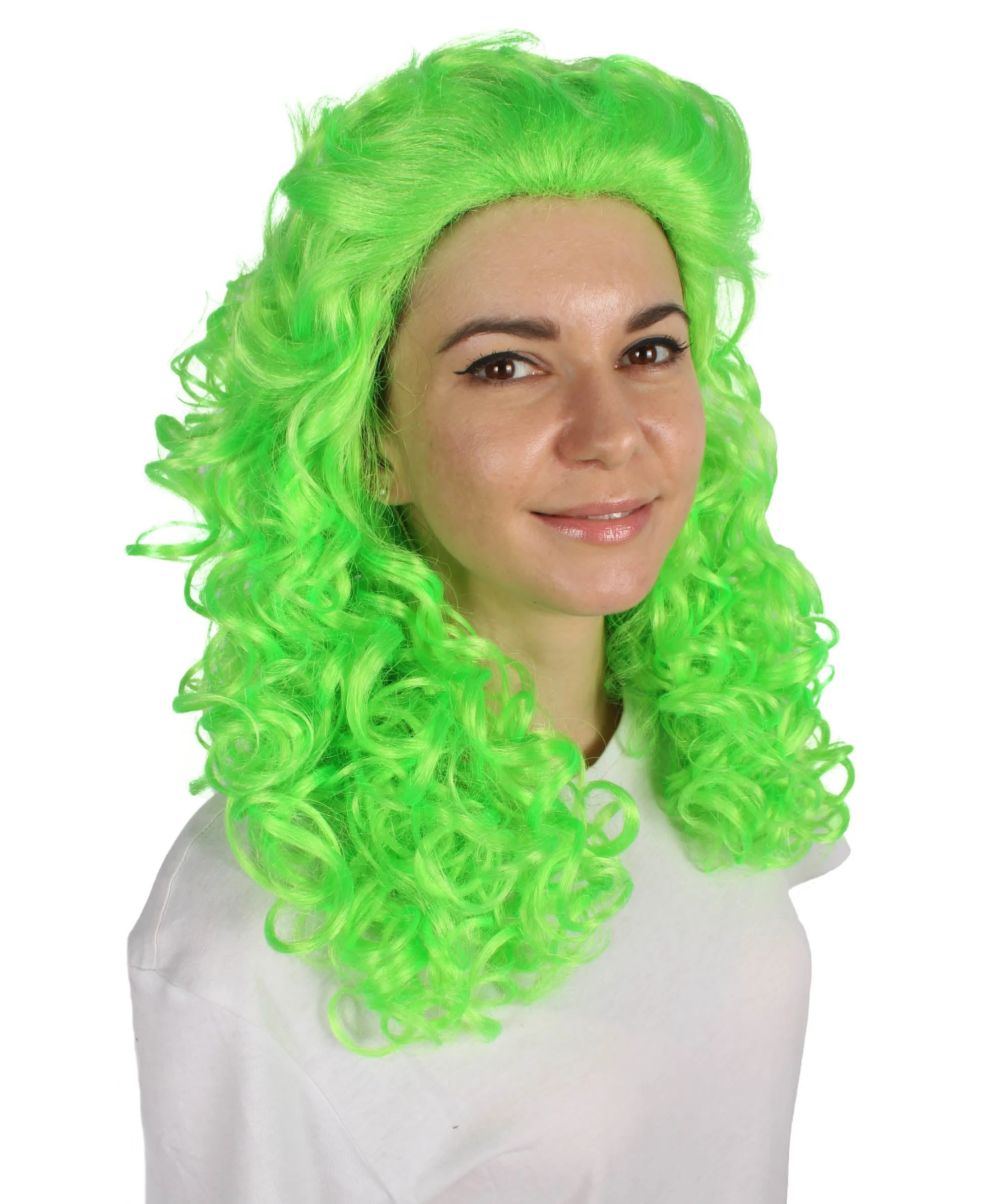 HPO Adult Women's Long Curly Country Singer Wig | Multiple Color Options