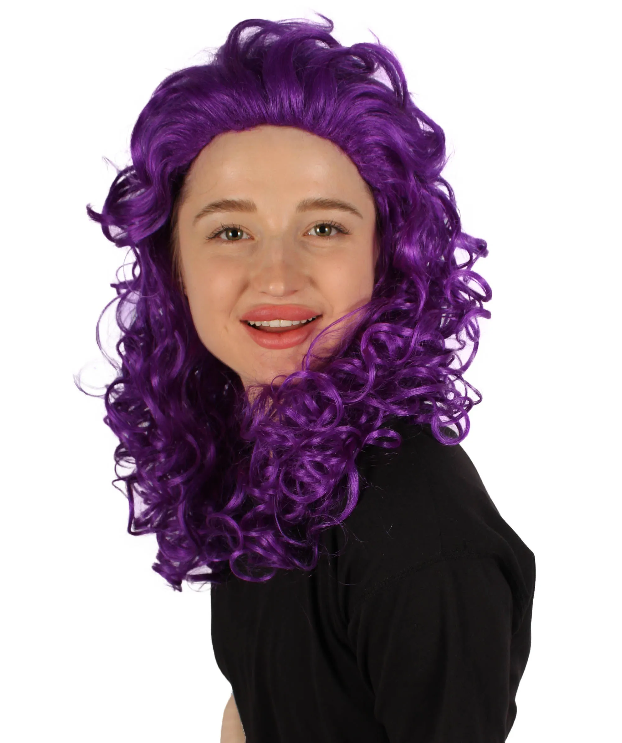 HPO Adult Women's Long Curly Country Singer Wig | Multiple Color Options