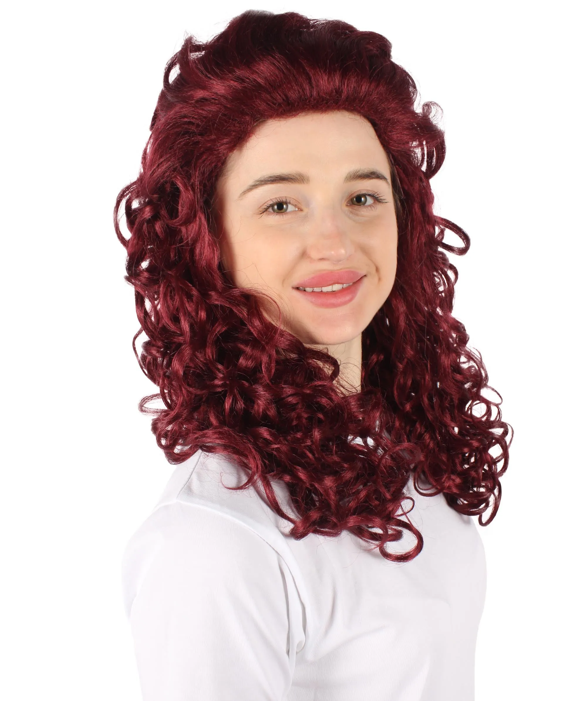 HPO Adult Women's Long Curly Country Singer Wig | Multiple Color Options