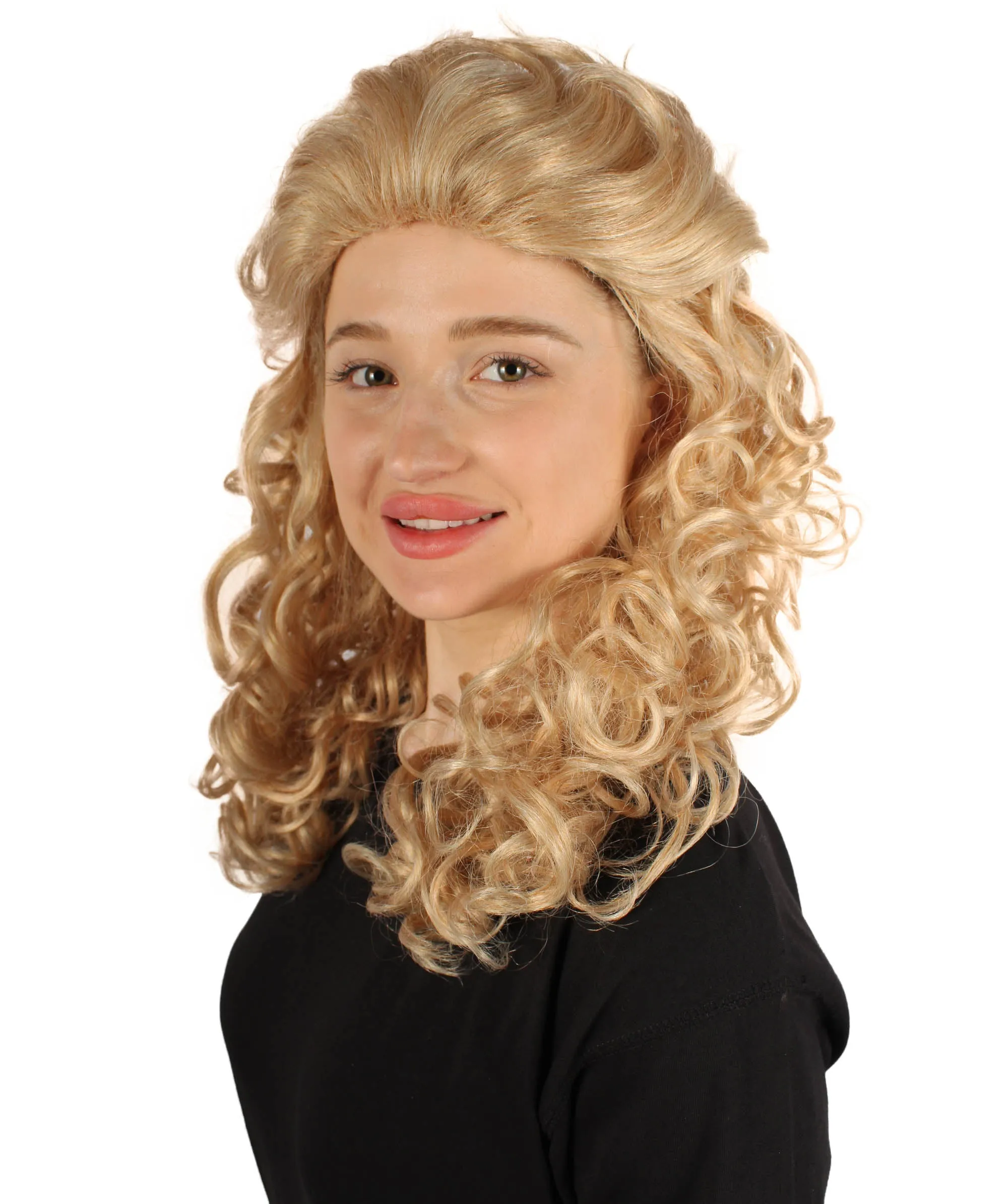 HPO Adult Women's Long Curly Country Singer Wig | Multiple Color Options