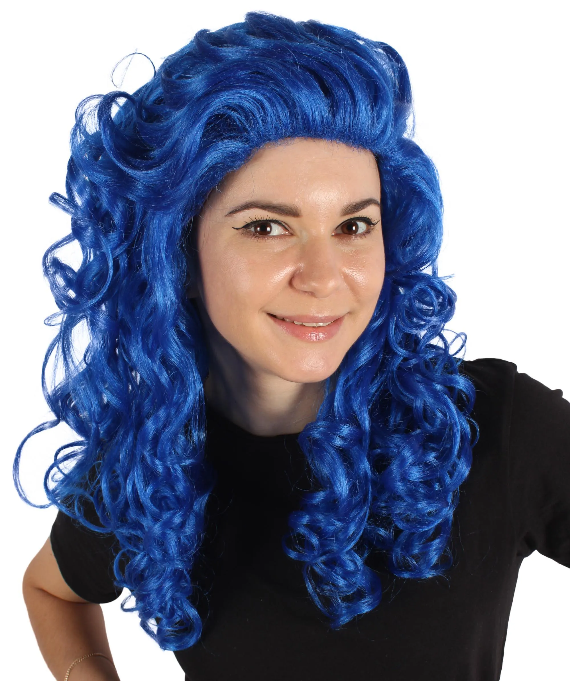 HPO Adult Women's Long Curly Country Singer Wig | Multiple Color Options