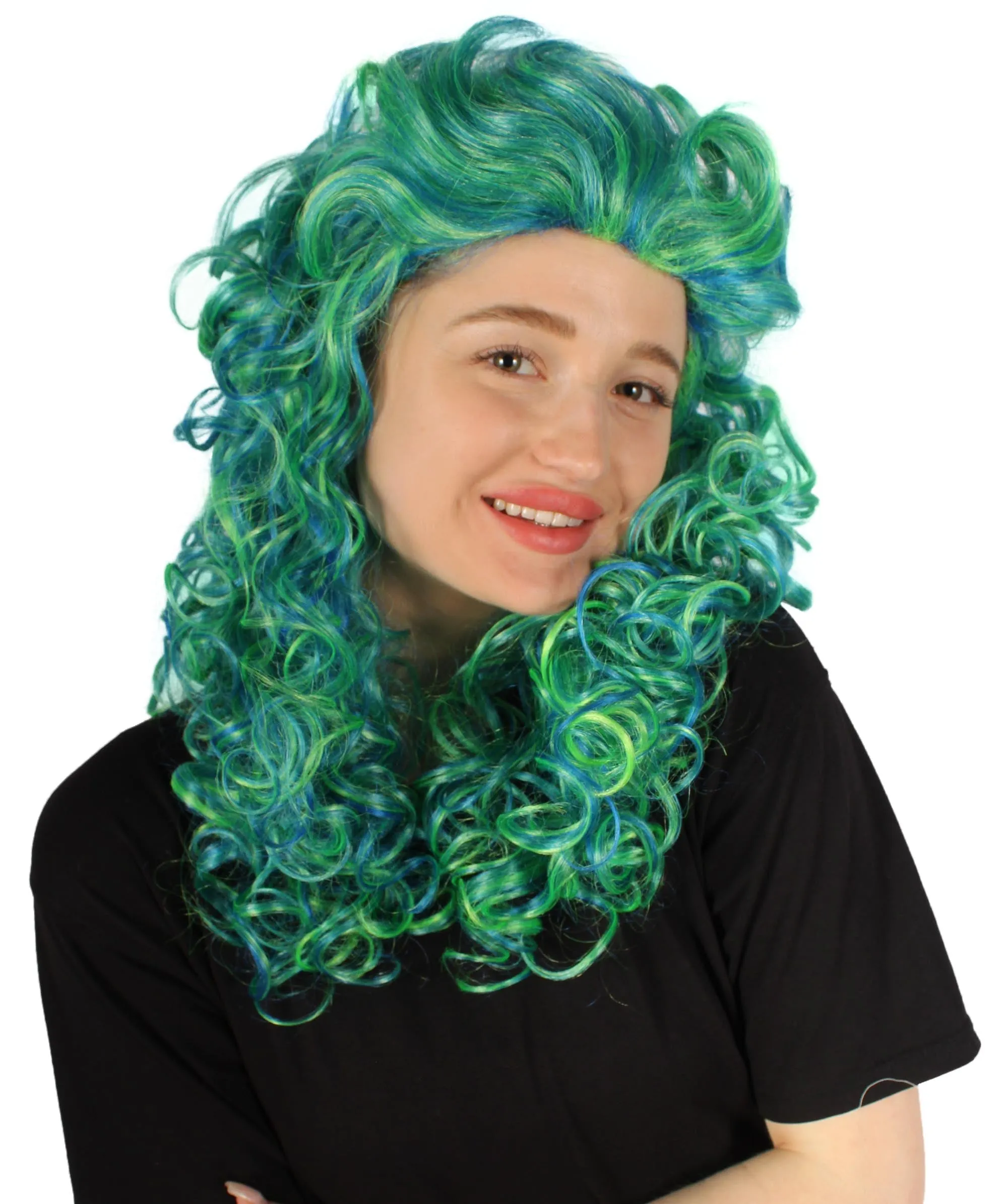 HPO Adult Women's Long Curly Country Singer Wig | Multiple Color Options