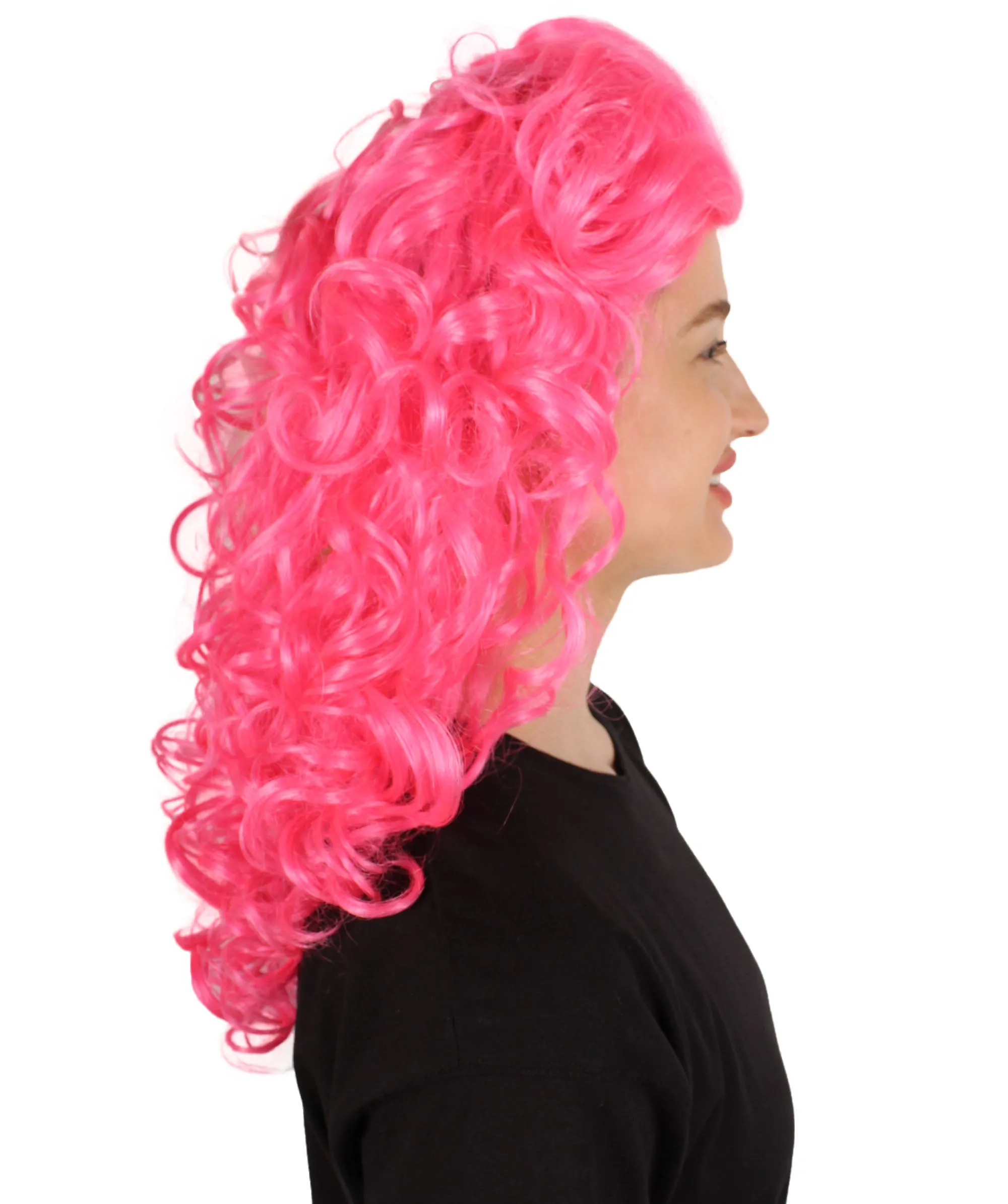 HPO Adult Women's Long Curly Country Singer Wig | Multiple Color Options