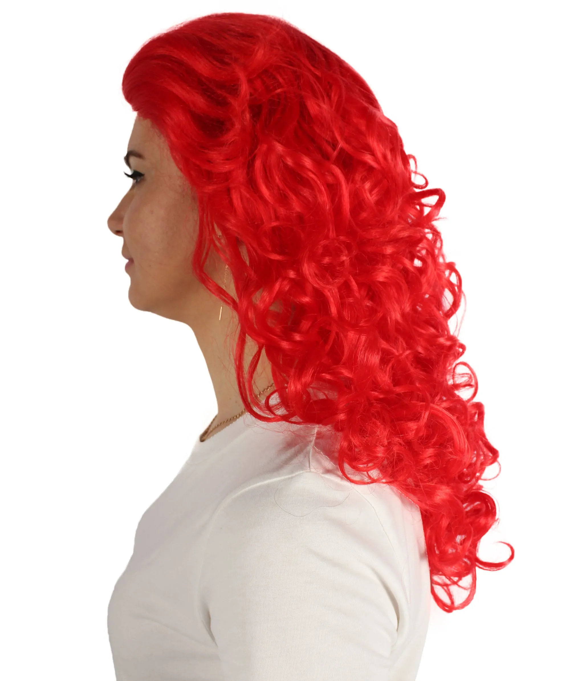 HPO Adult Women's Long Curly Country Singer Wig | Multiple Color Options