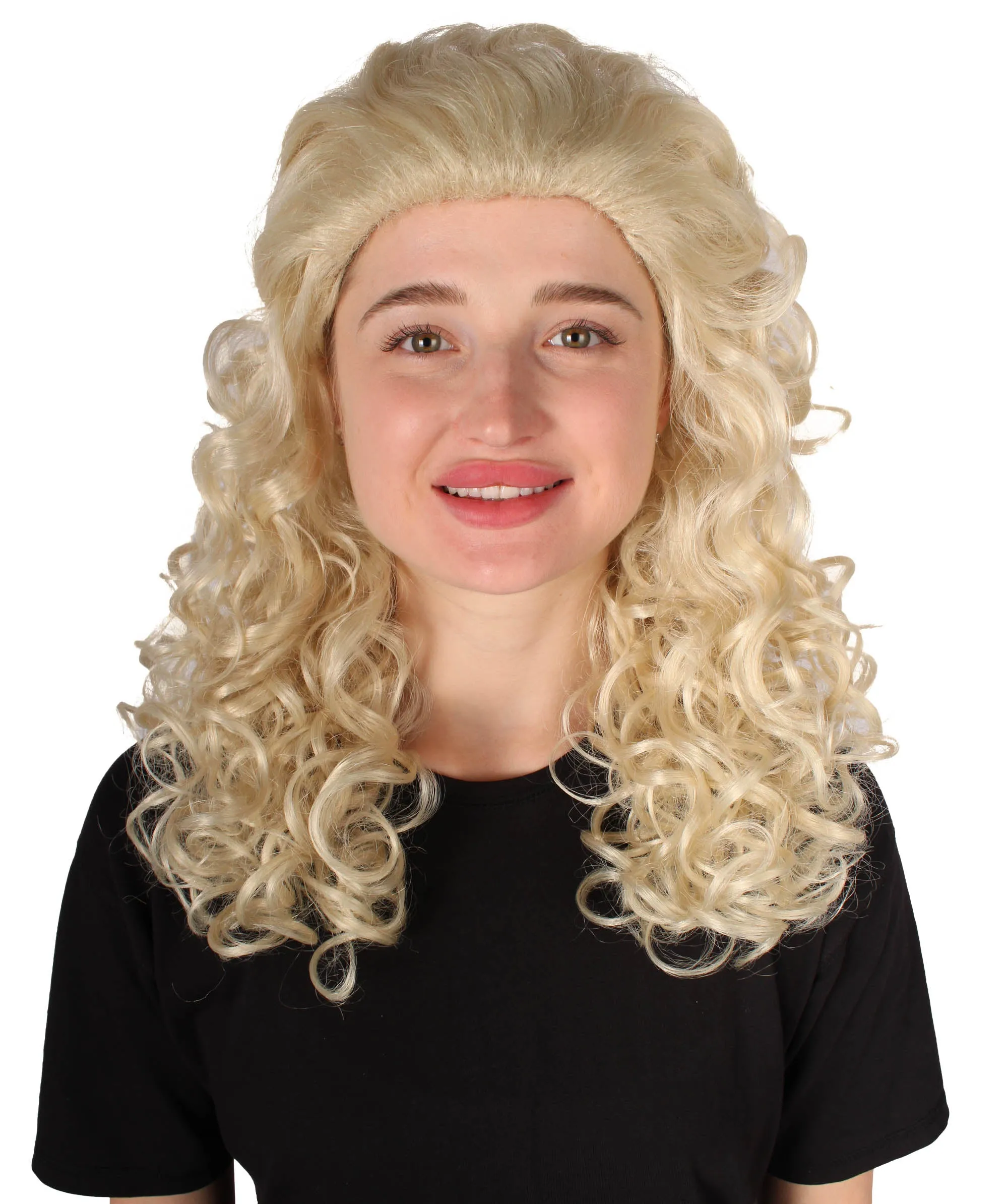 HPO Adult Women's Long Curly Country Singer Wig | Multiple Color Options