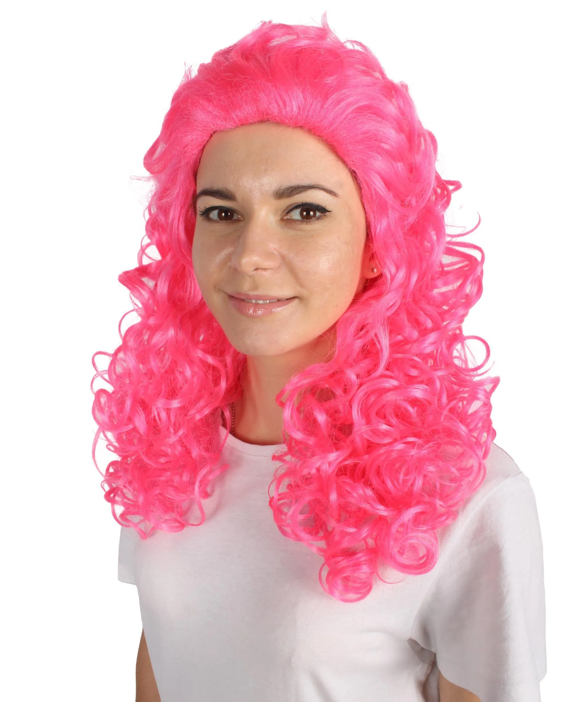 HPO Adult Women's Long Curly Country Singer Wig | Multiple Color Options
