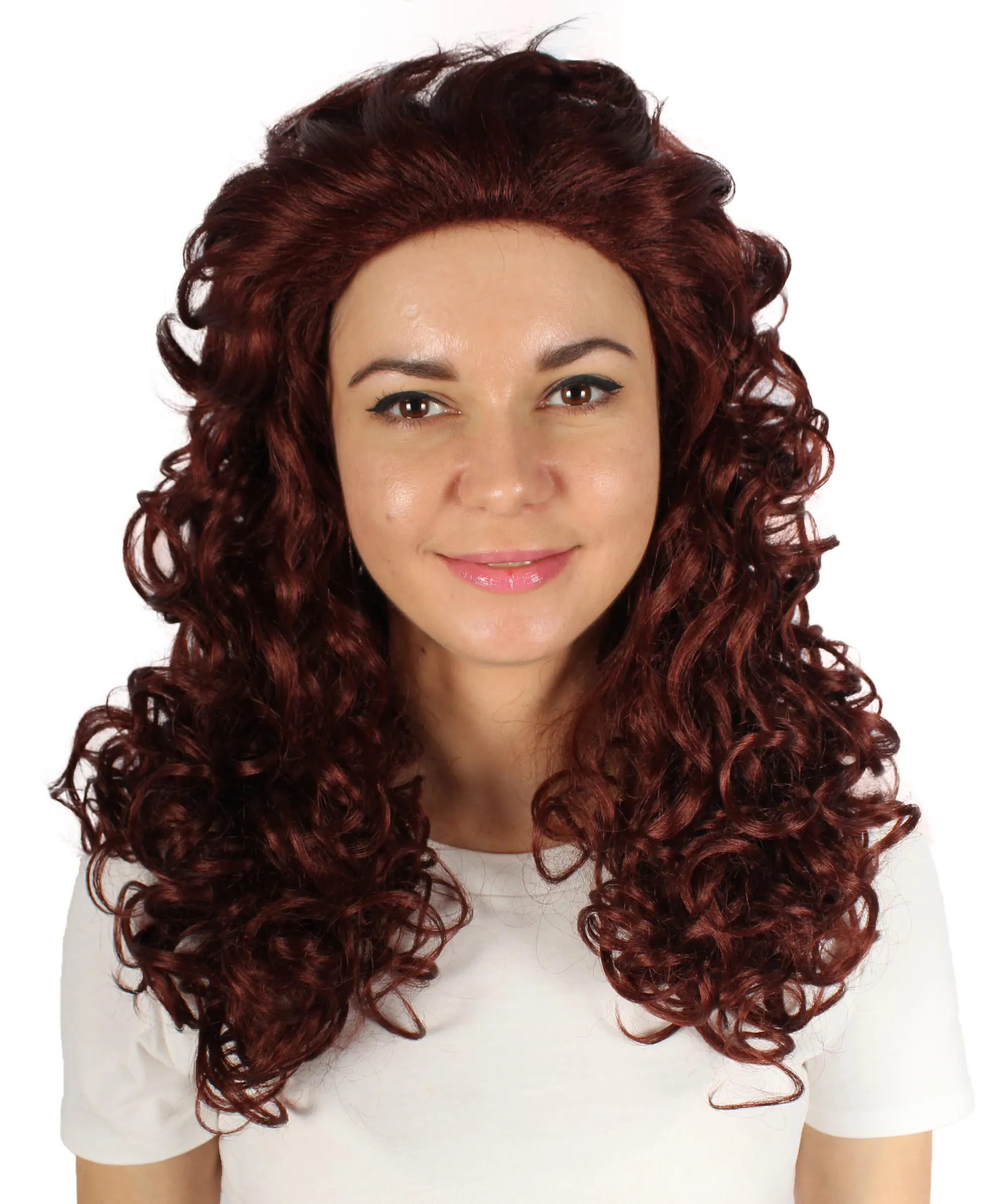 HPO Adult Women's Long Curly Country Singer Wig | Multiple Color Options