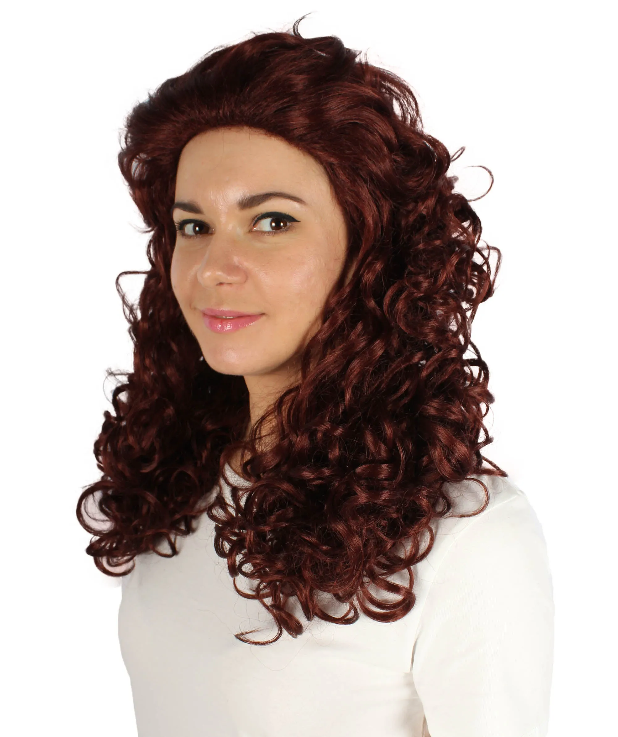 HPO Adult Women's Long Curly Country Singer Wig | Multiple Color Options