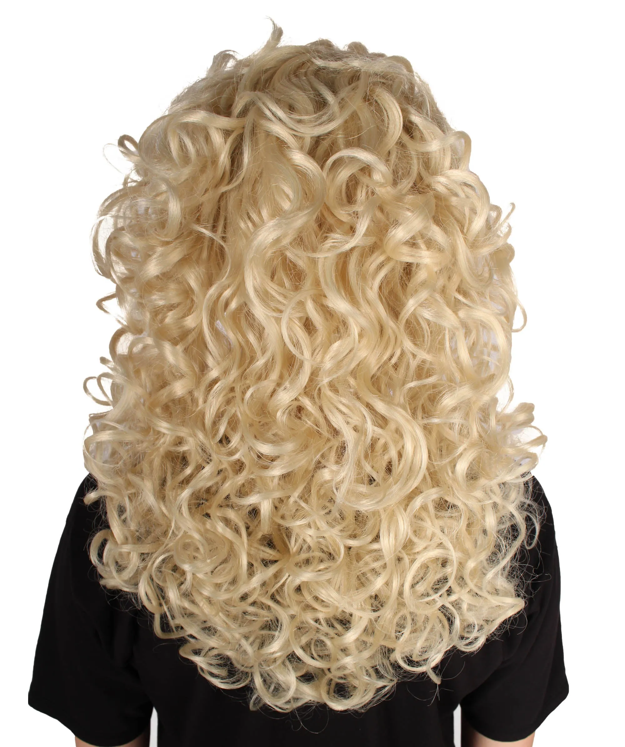 HPO Adult Women's Long Curly Country Singer Wig | Multiple Color Options