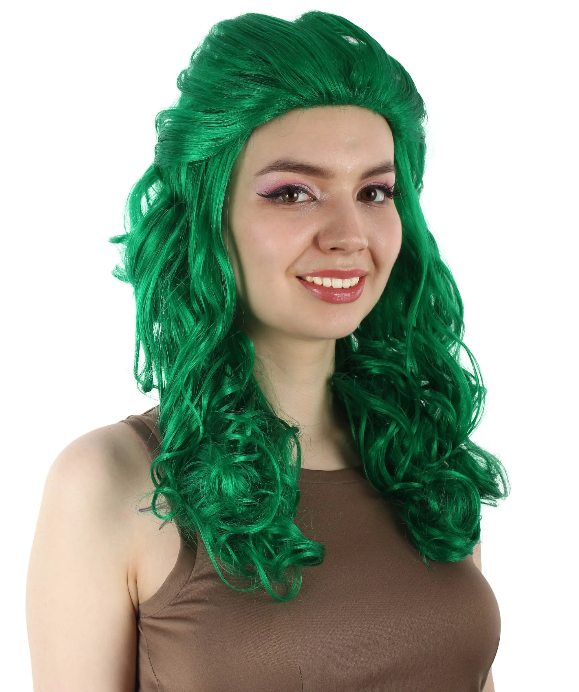HPO Adult Women's Long Curly Country Singer Wig | Multiple Color Options