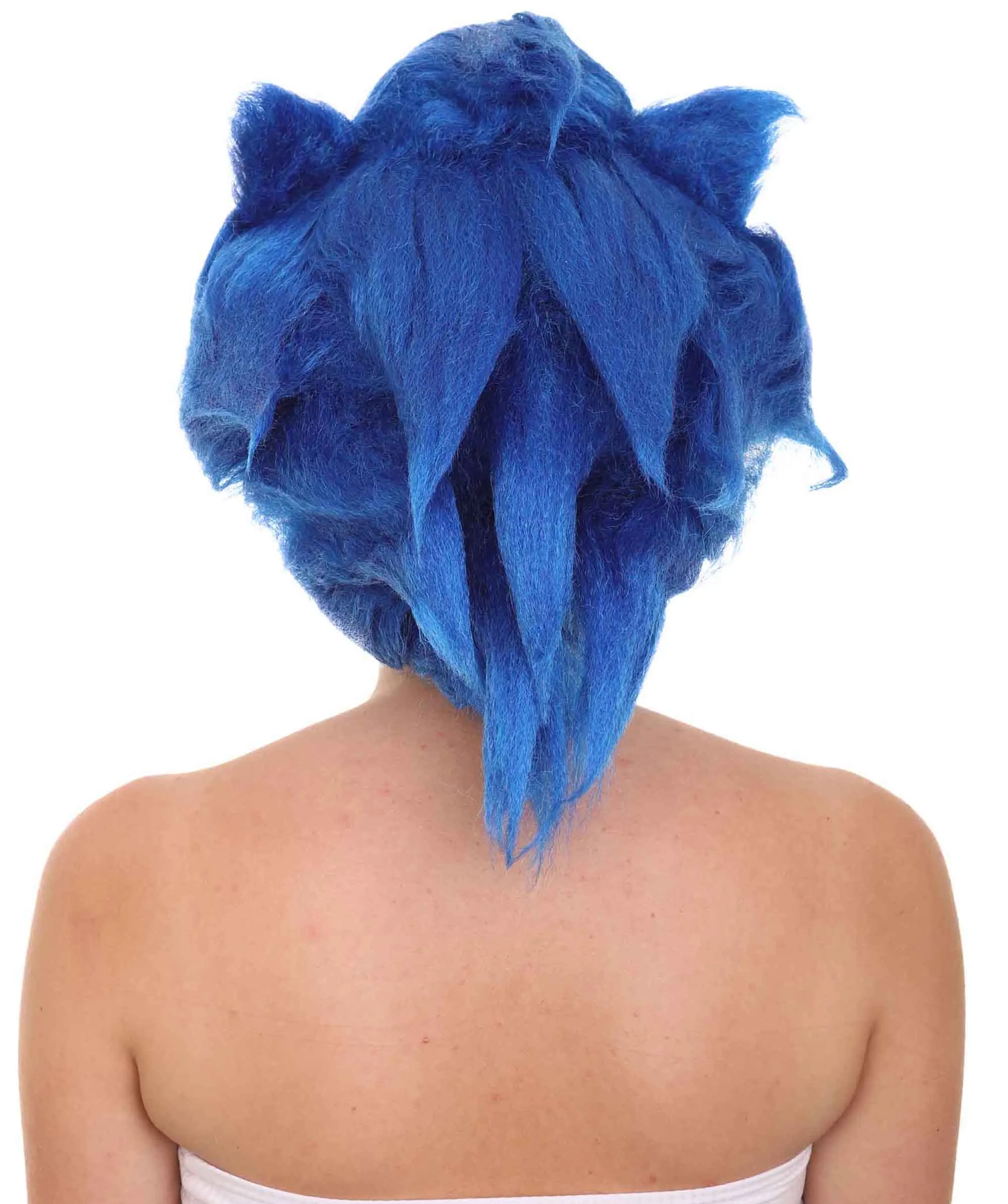 HPO Adult Women's Spiked Multiple Color Cosplay Hedgehog Wig with Ears  - Capless Cap Design