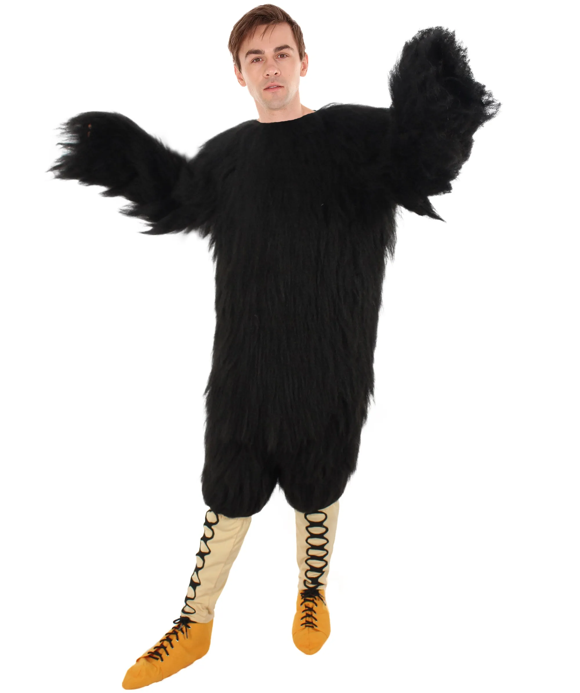 HPO White and Black Eagle Costume - Long Synthetic Fibers
