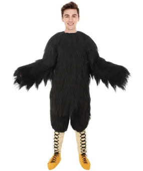 HPO White and Black Eagle Costume - Long Synthetic Fibers