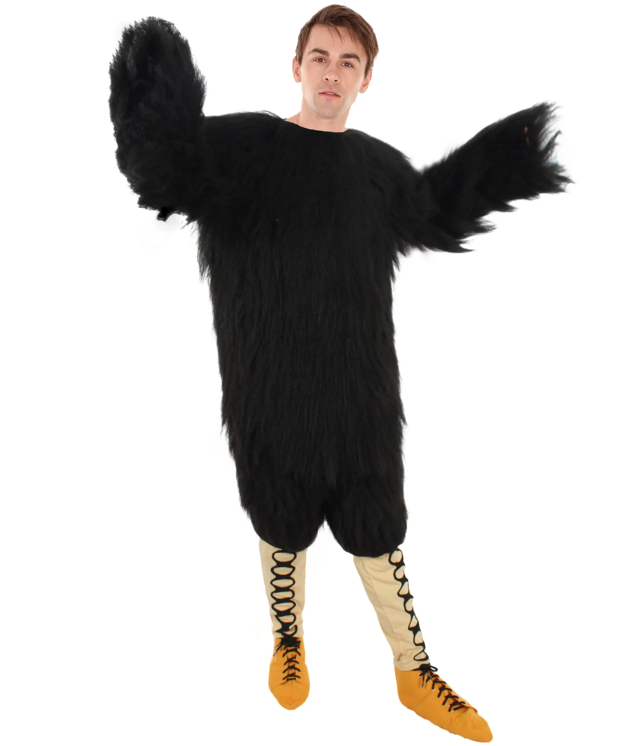 HPO White and Black Eagle Costume - Long Synthetic Fibers
