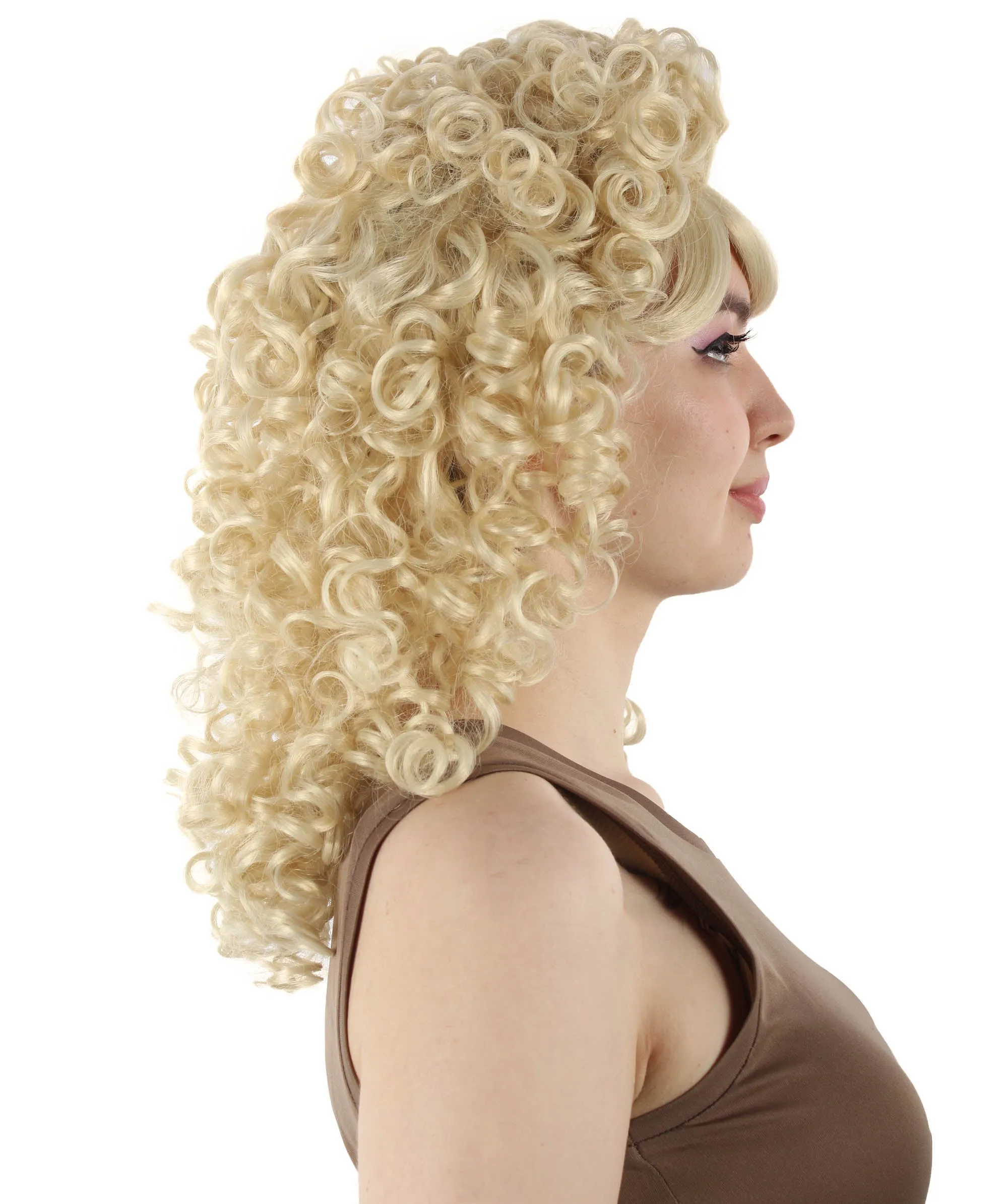 HPO Women's 80's Babe Doll Wig , Multiple Color Options