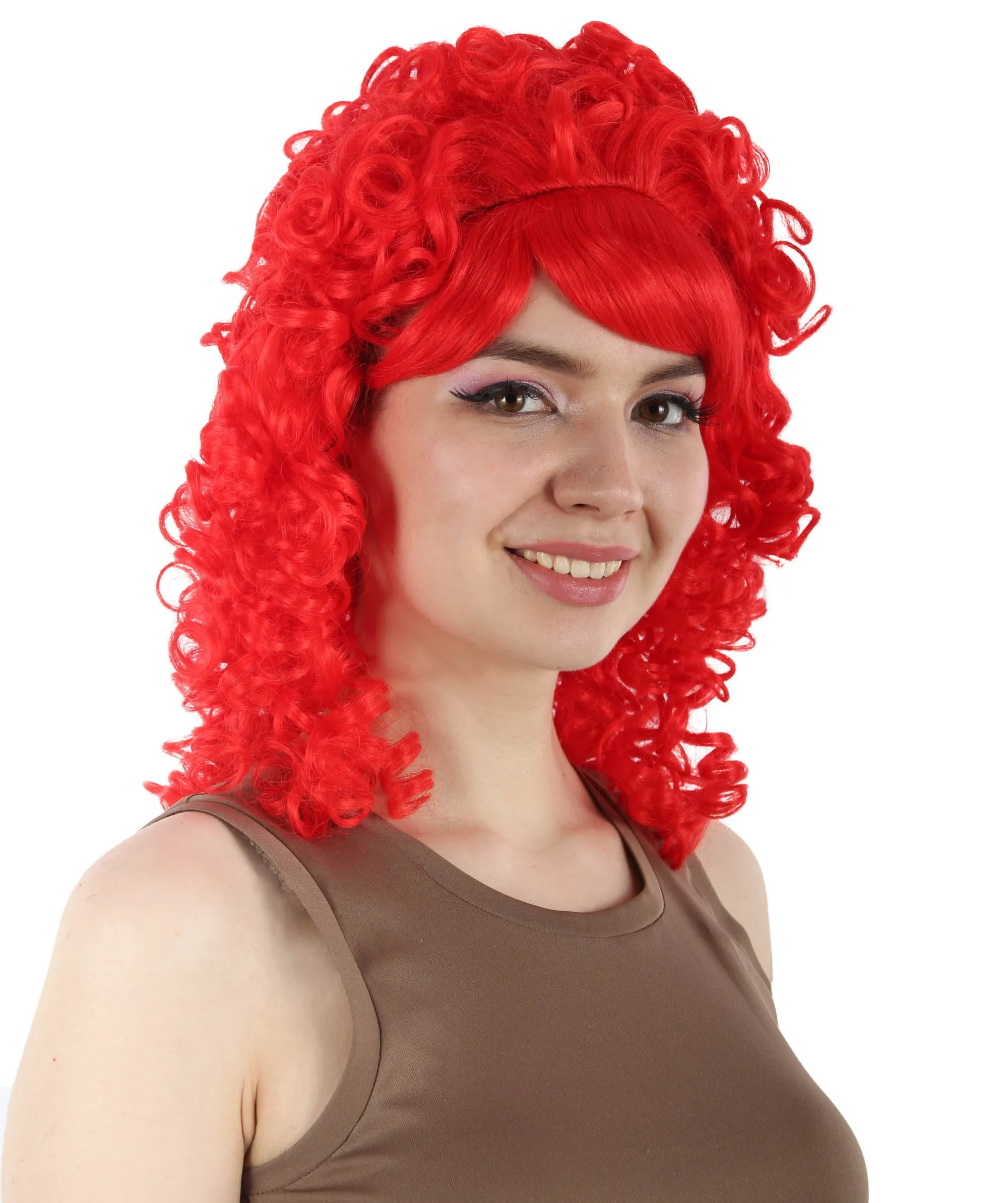HPO Women's 80's Babe Doll Wig , Multiple Color Options