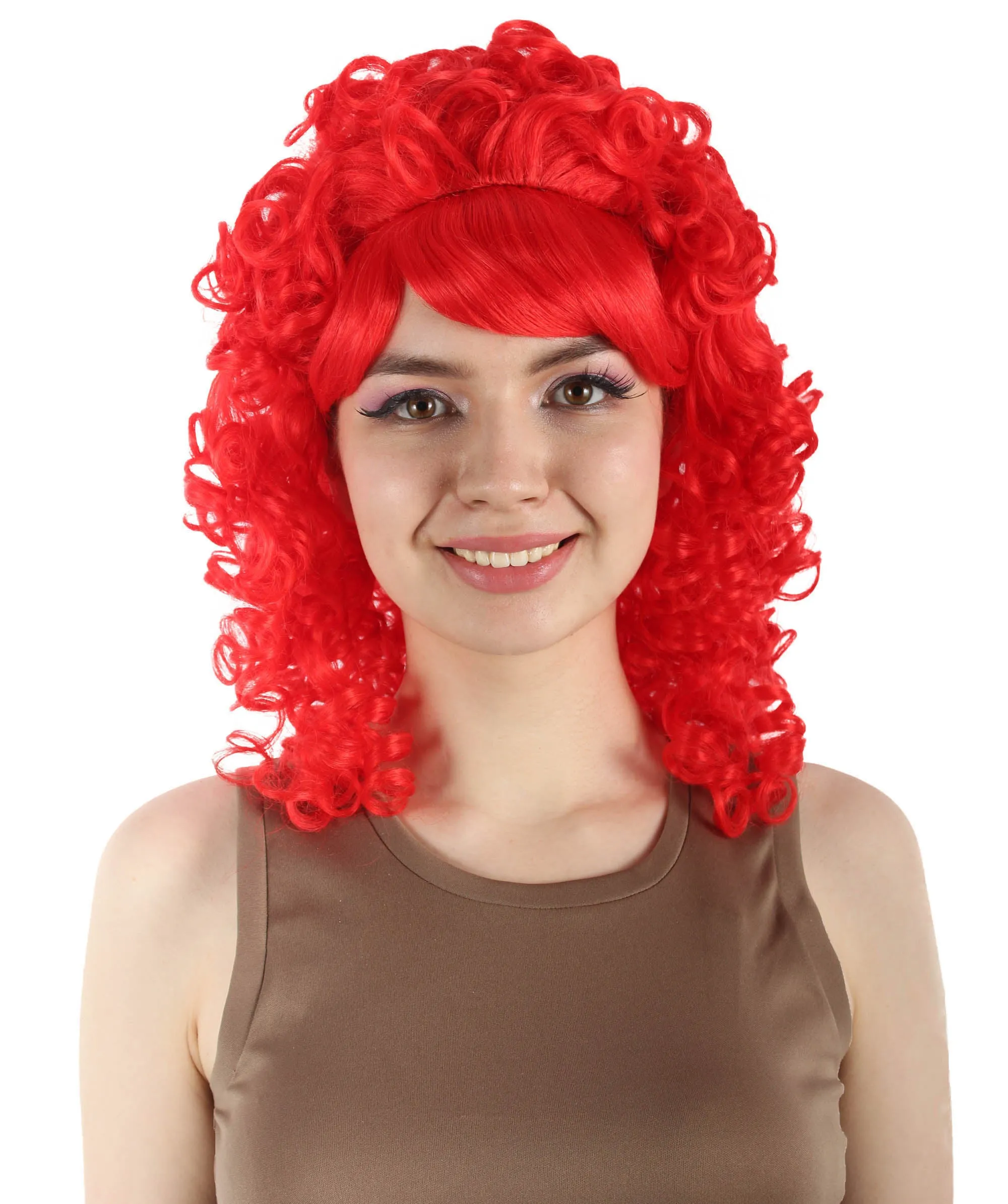 HPO Women's 80's Babe Doll Wig , Multiple Color Options