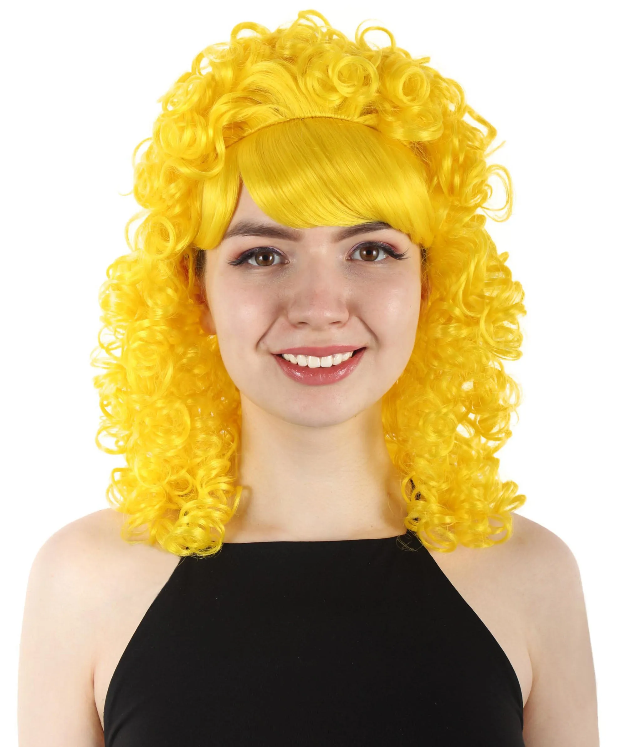 HPO Women's 80's Babe Doll Wig , Multiple Color Options