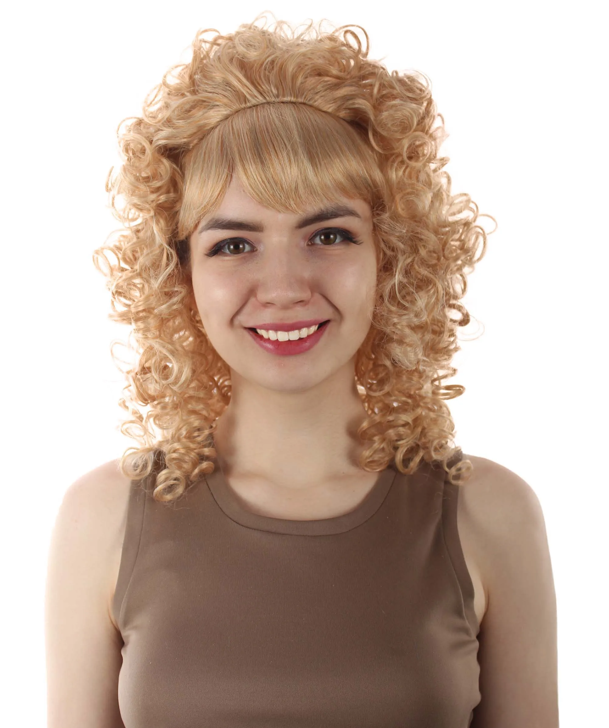 HPO Women's 80's Babe Doll Wig , Multiple Color Options