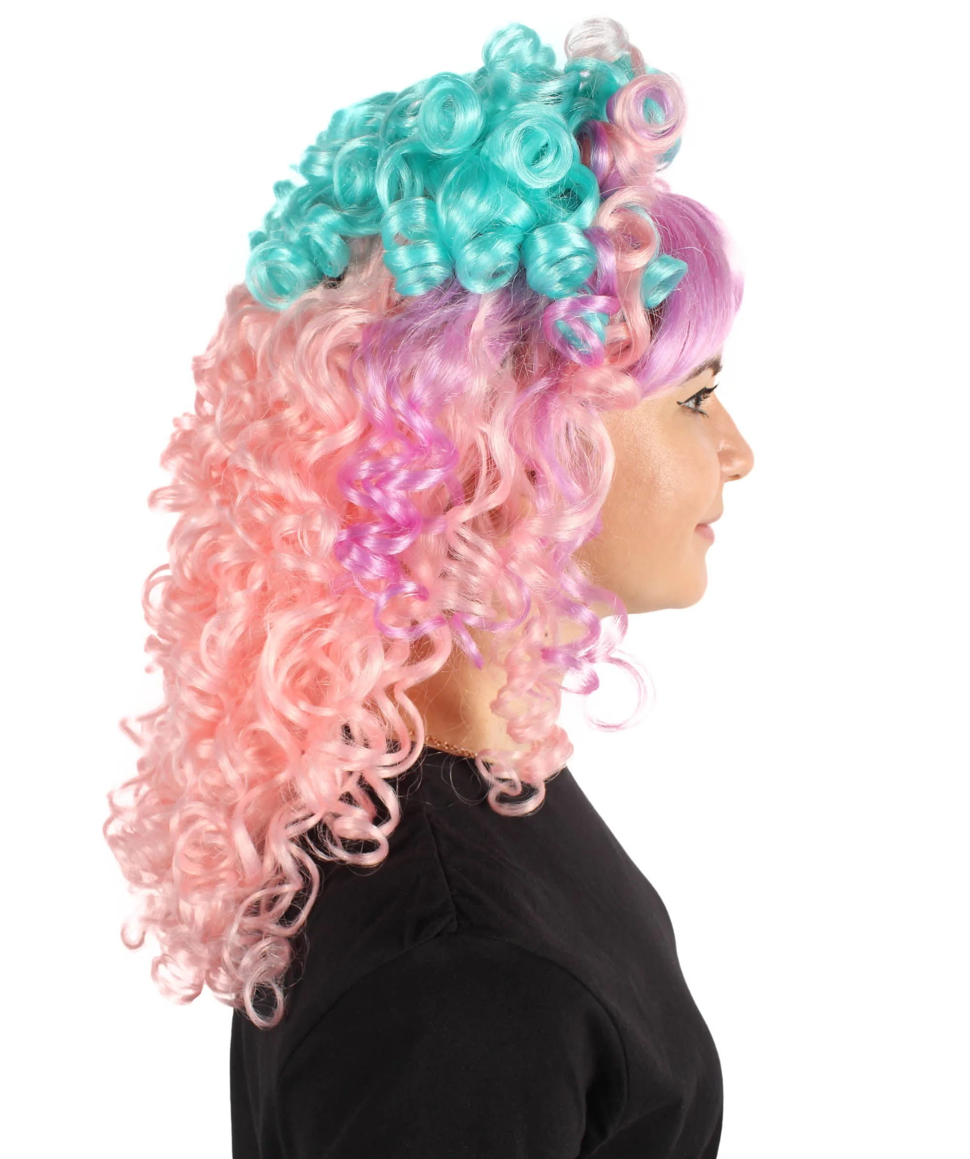 HPO Women's 80's Babe Doll Wig , Multiple Color Options