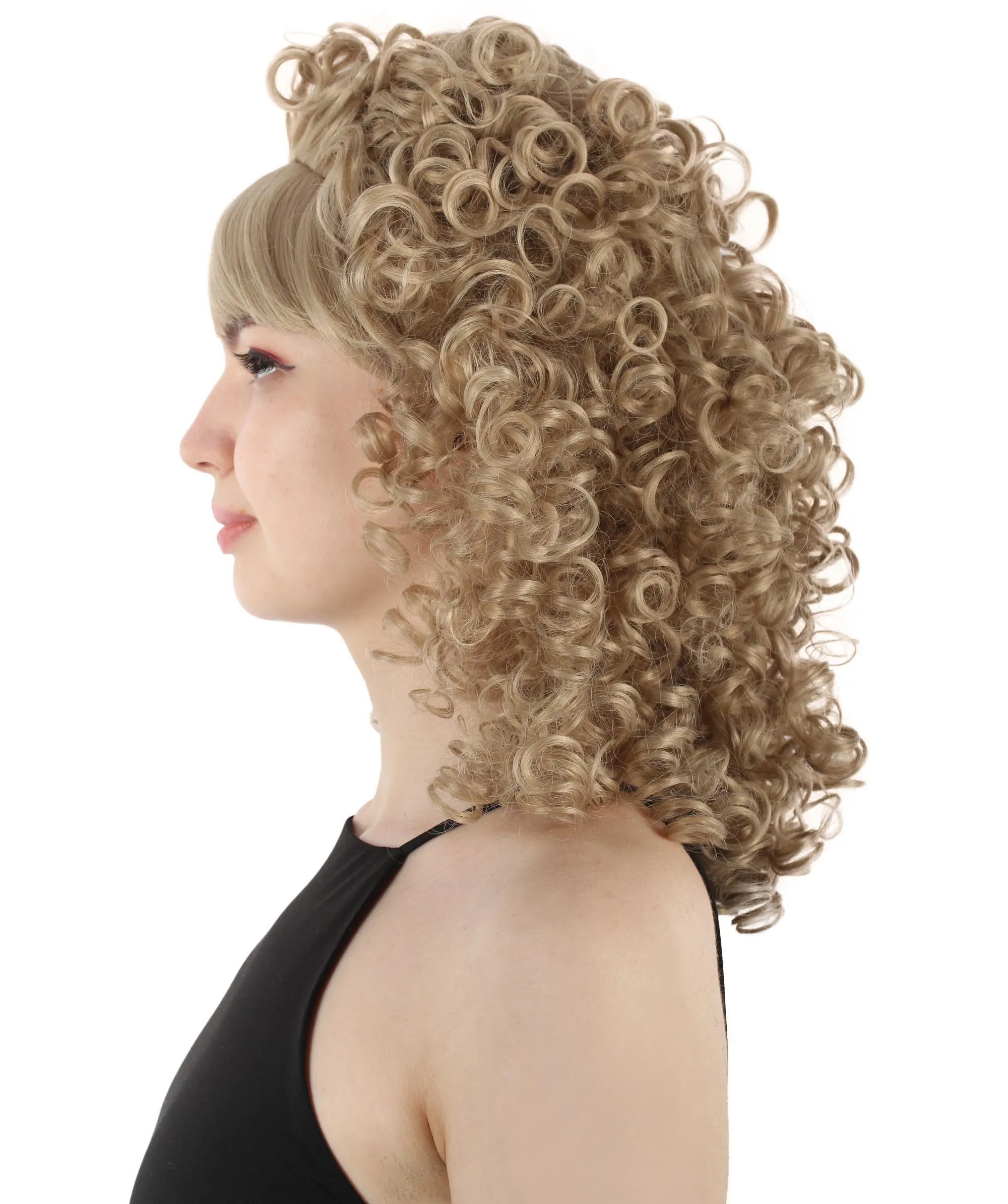 HPO Women's 80's Babe Doll Wig , Multiple Color Options