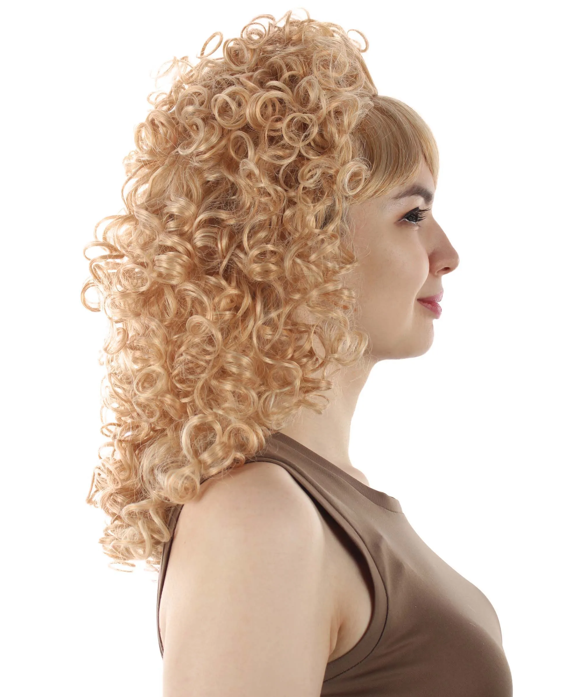 HPO Women's 80's Babe Doll Wig , Multiple Color Options