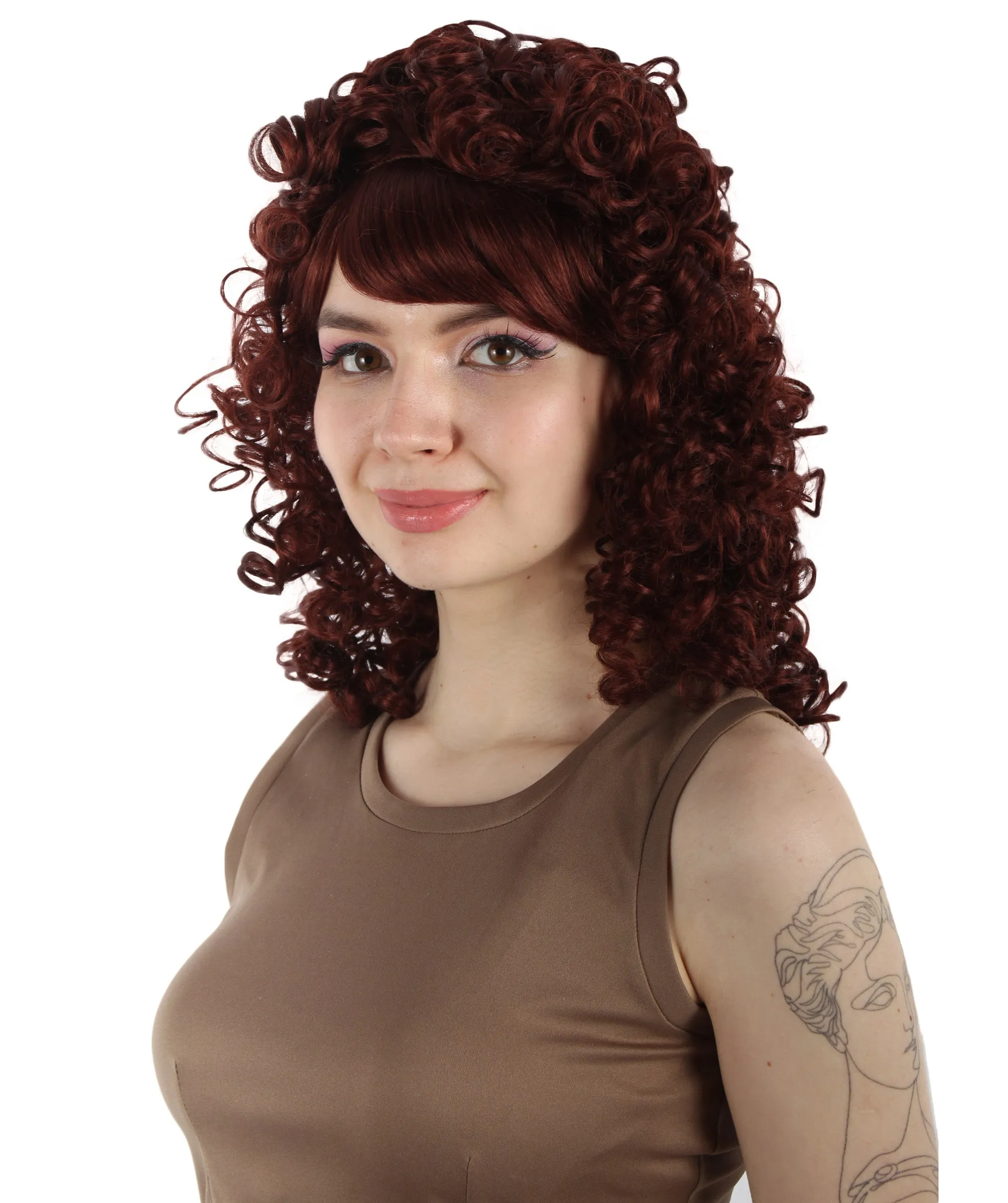 HPO Women's 80's Babe Doll Wig , Multiple Color Options
