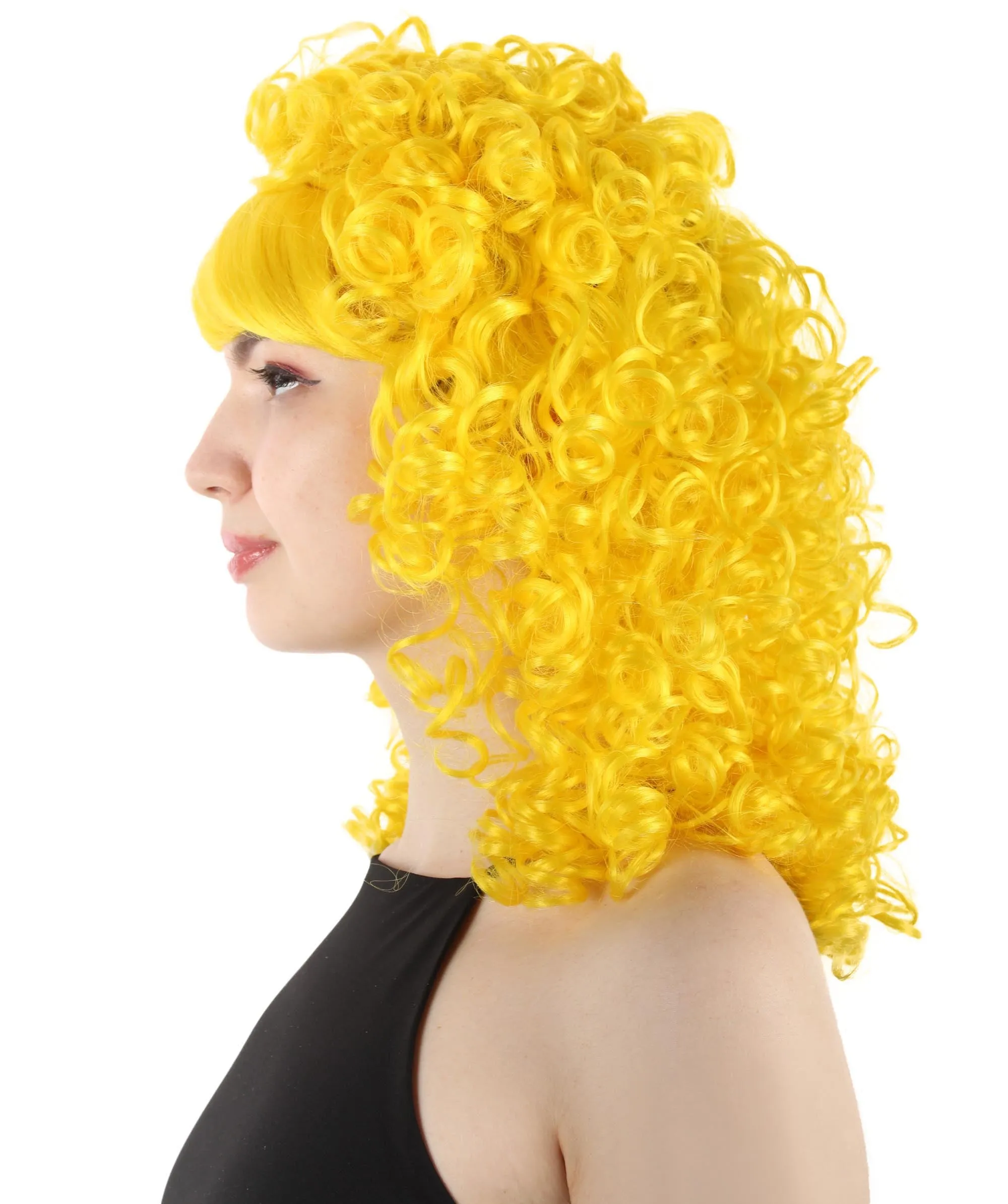 HPO Women's 80's Babe Doll Wig , Multiple Color Options