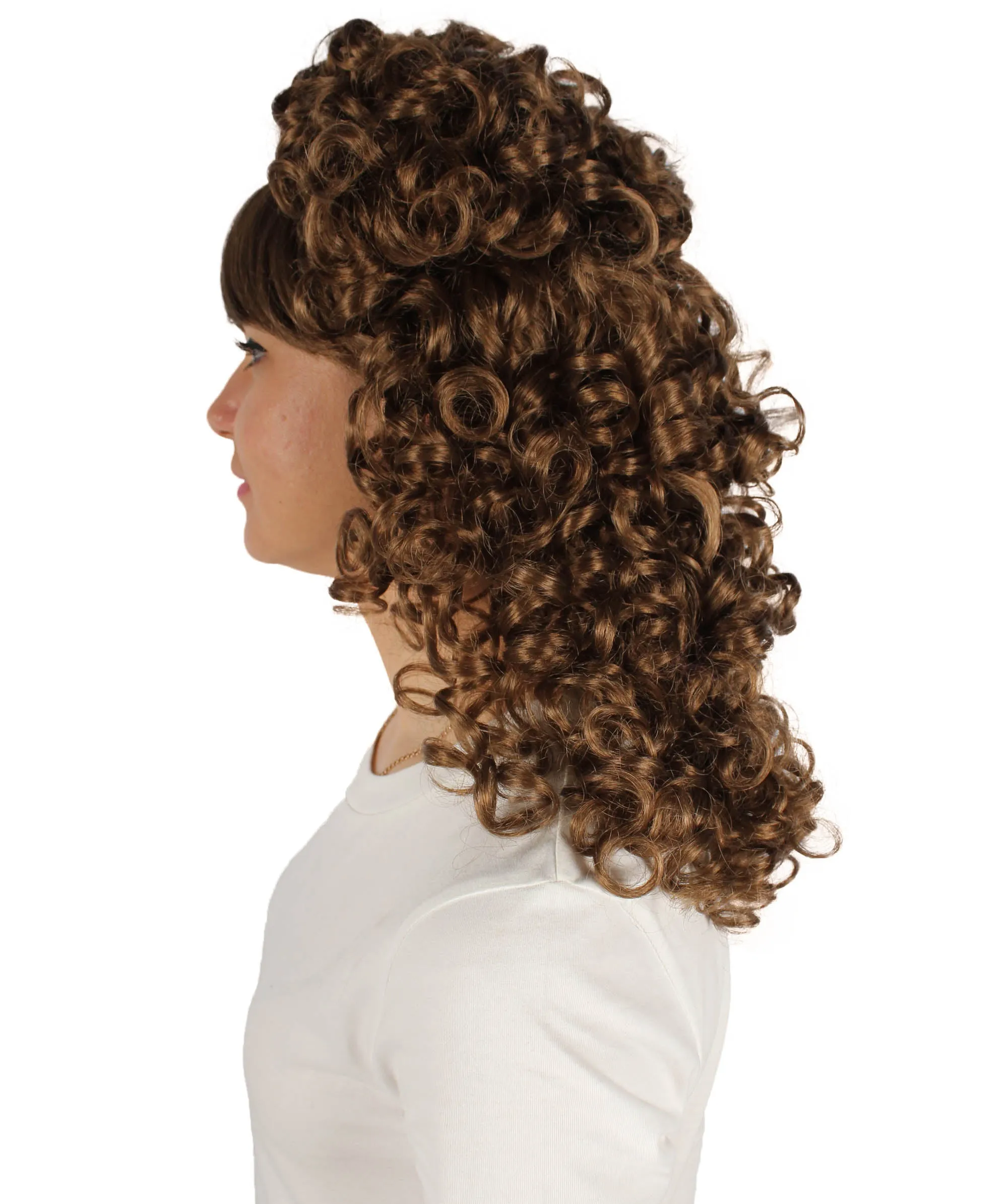 HPO Women's 80's Babe Doll Wig , Multiple Color Options