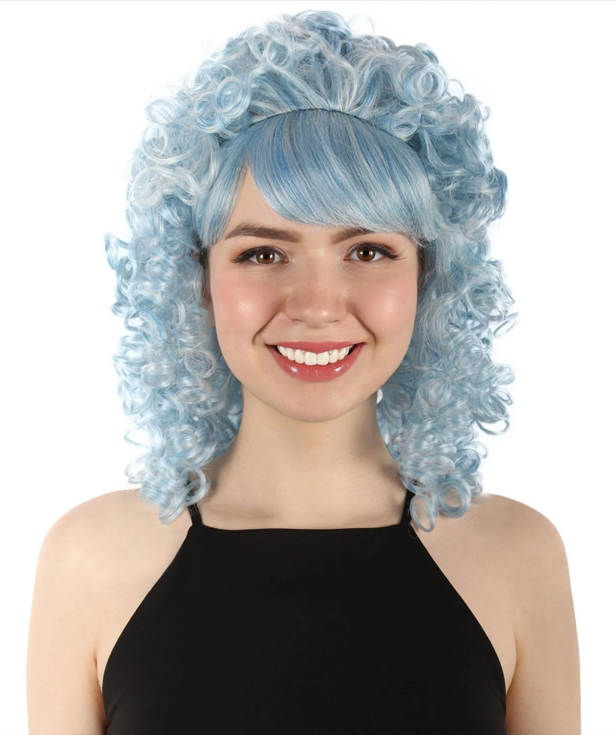 HPO Women's 80's Babe Doll Wig , Multiple Color Options
