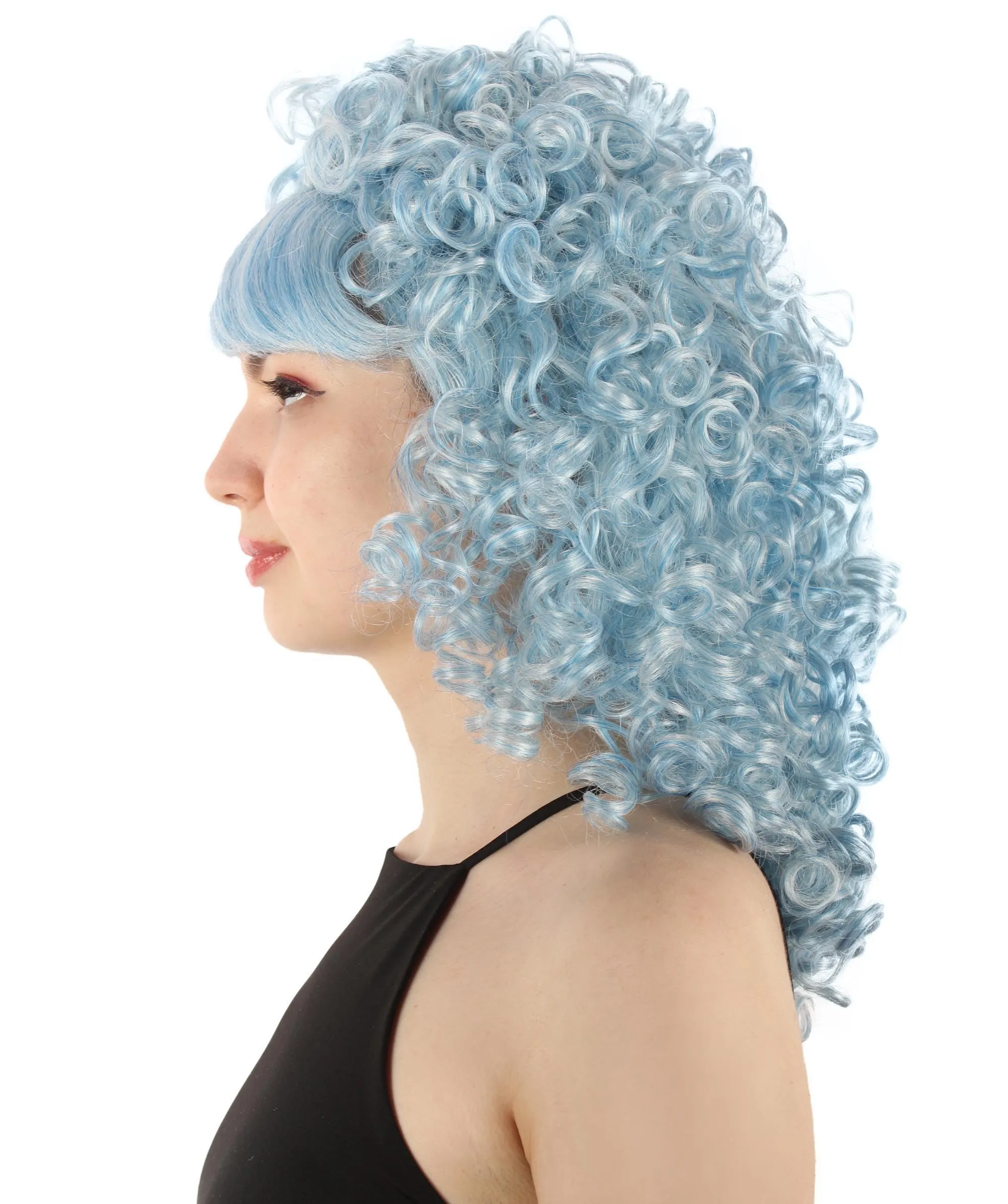 HPO Women's 80's Babe Doll Wig , Multiple Color Options