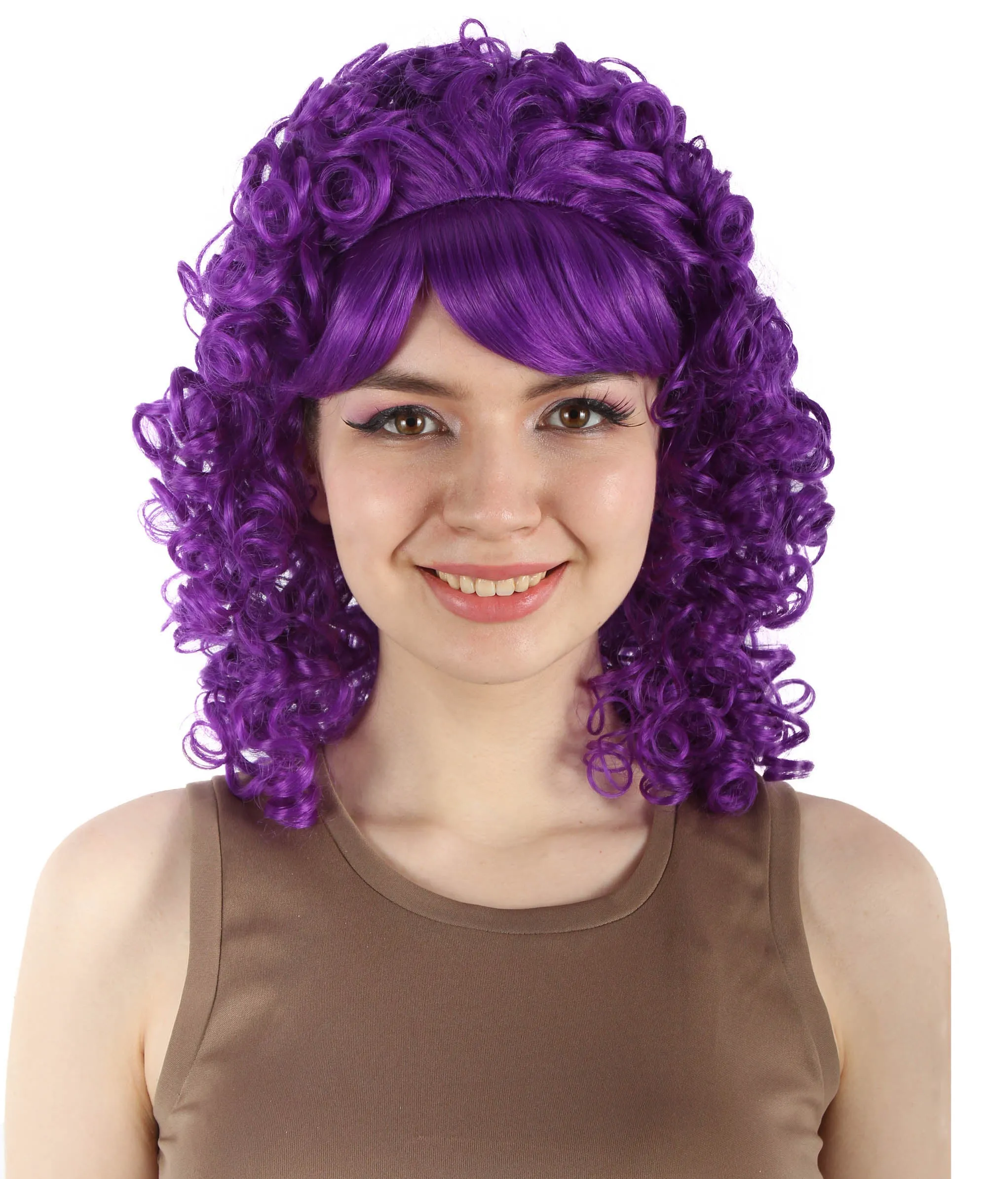 HPO Women's 80's Babe Doll Wig , Multiple Color Options
