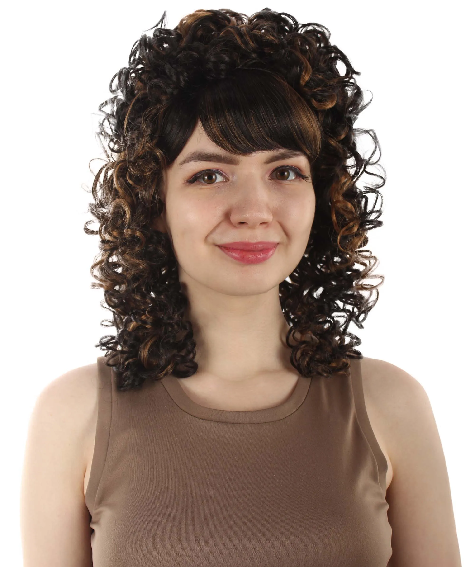 HPO Women's 80's Babe Doll Wig , Multiple Color Options