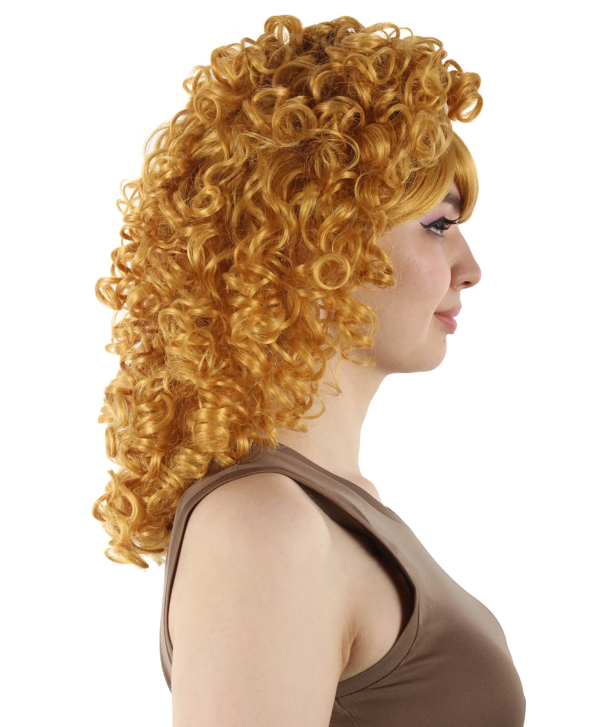 HPO Women's 80's Babe Doll Wig , Multiple Color Options