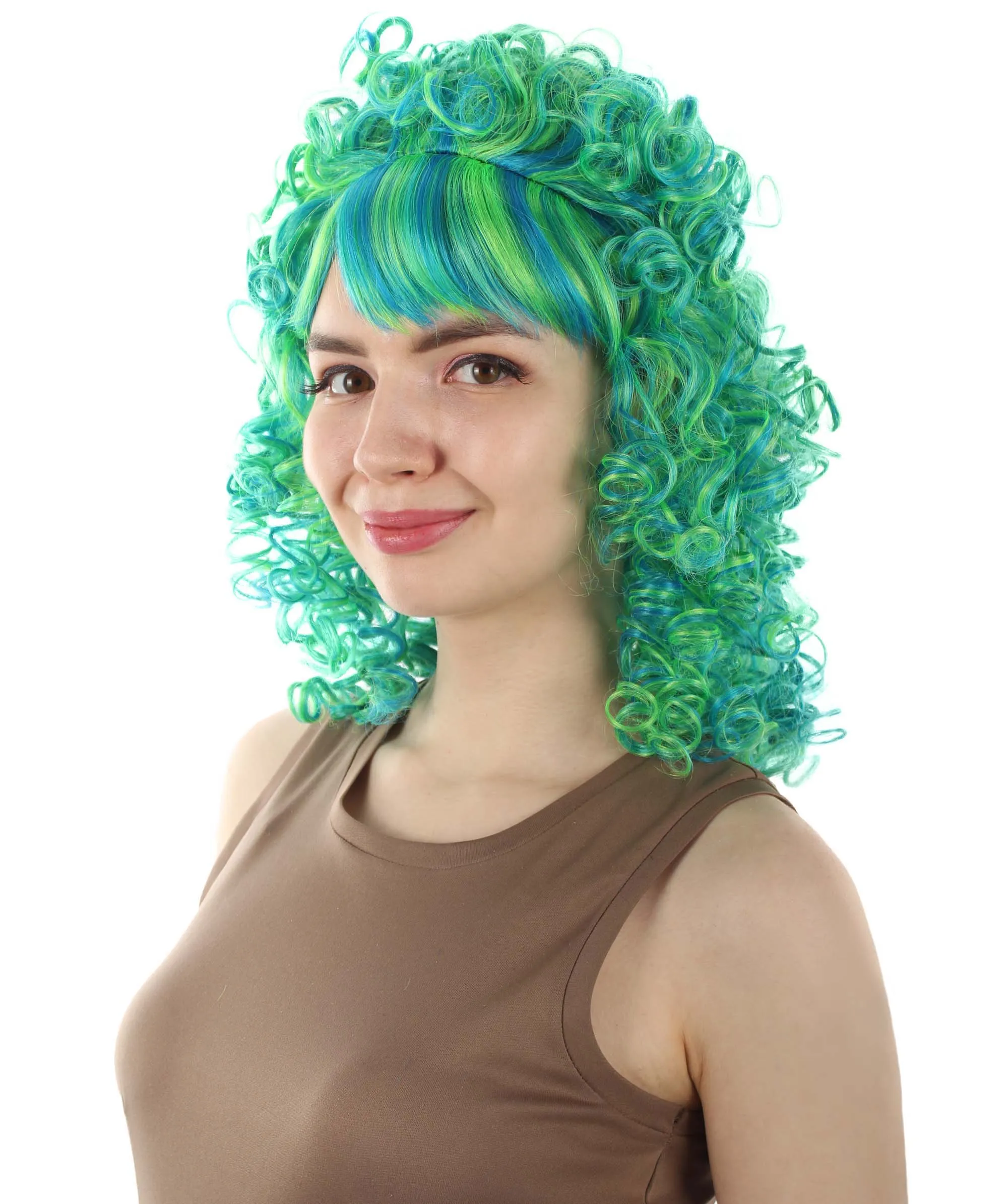 HPO Women's 80's Babe Doll Wig , Multiple Color Options