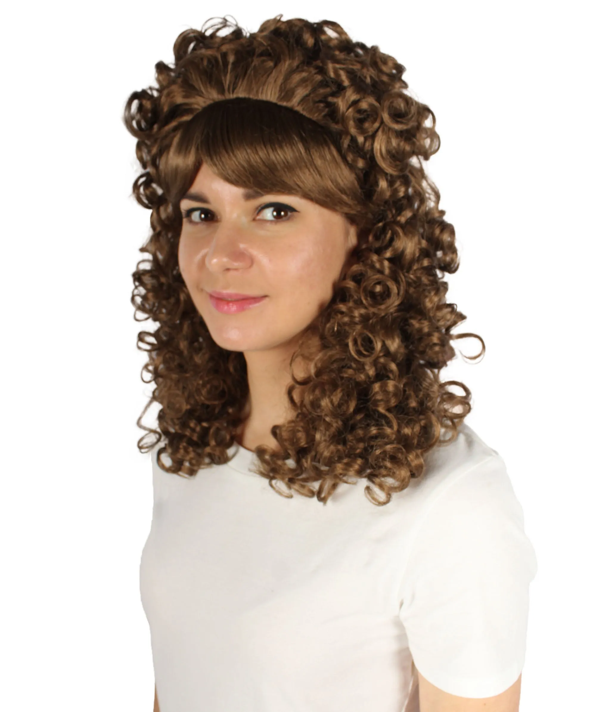 HPO Women's 80's Babe Doll Wig , Multiple Color Options