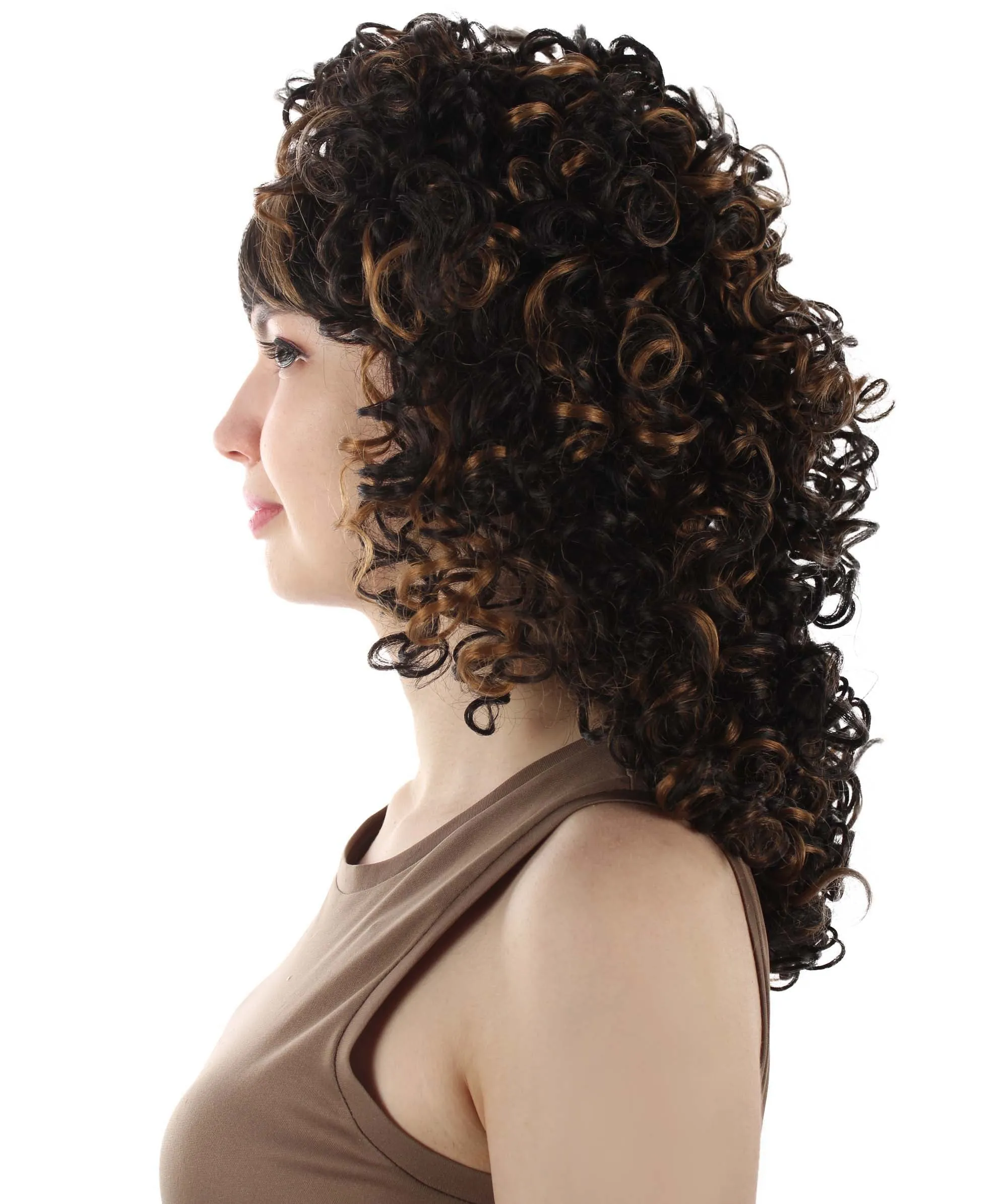 HPO Women's 80's Babe Doll Wig , Multiple Color Options