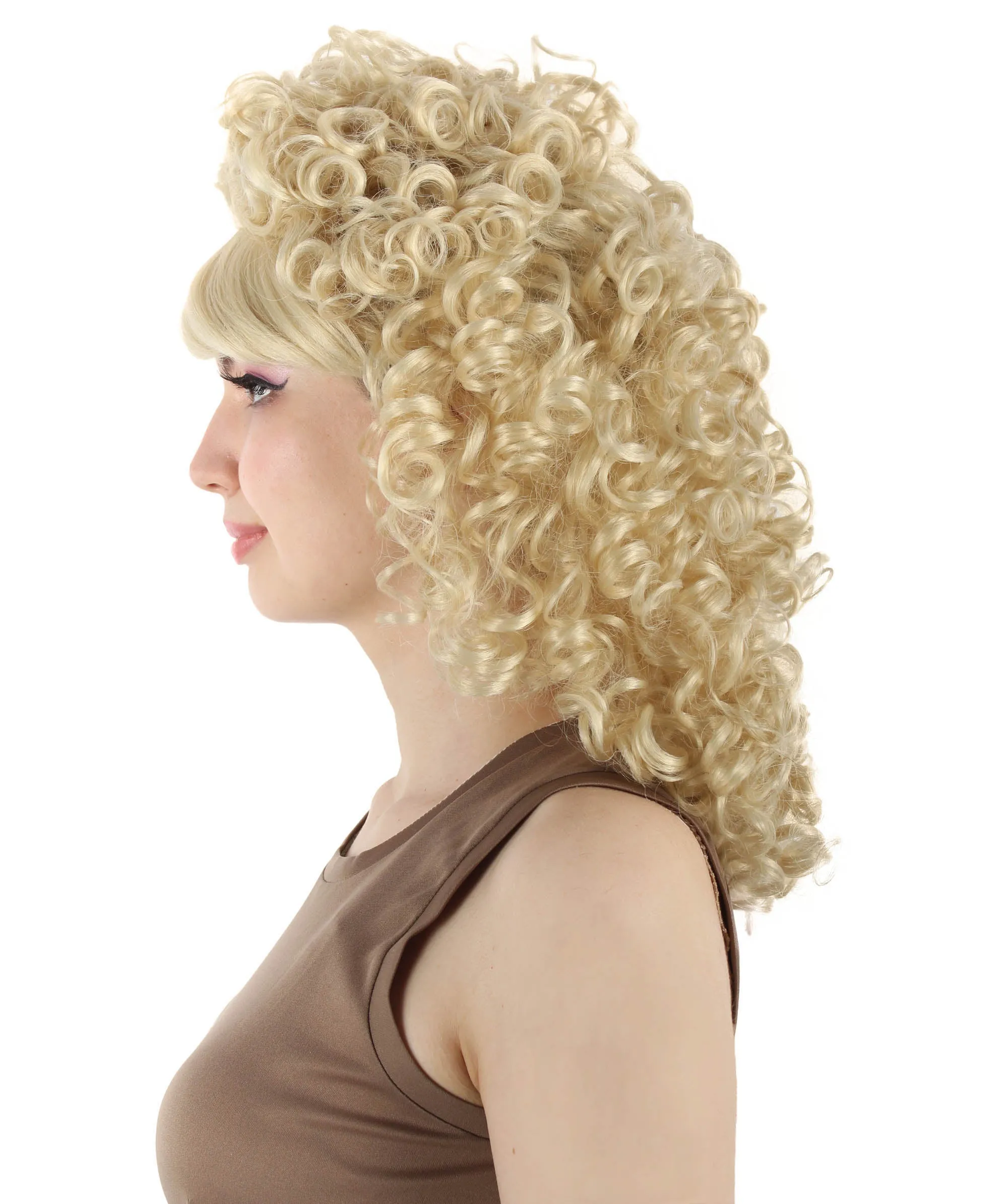 HPO Women's 80's Babe Doll Wig , Multiple Color Options