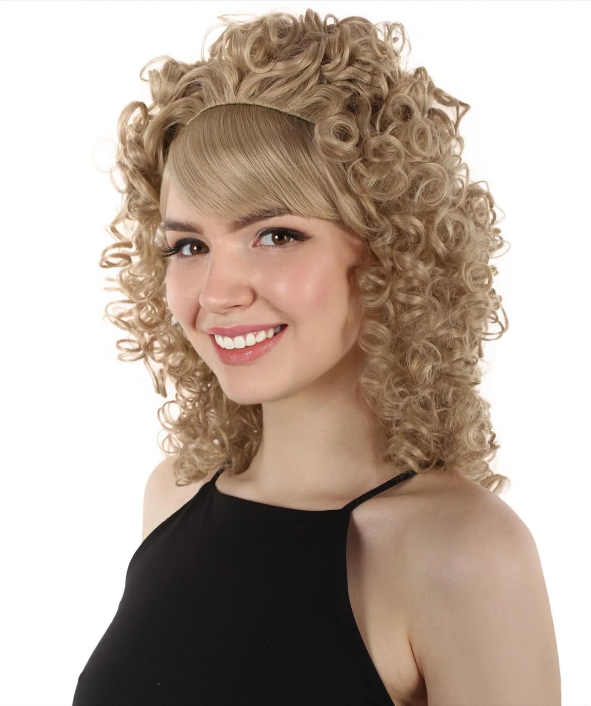 HPO Women's 80's Babe Doll Wig , Multiple Color Options