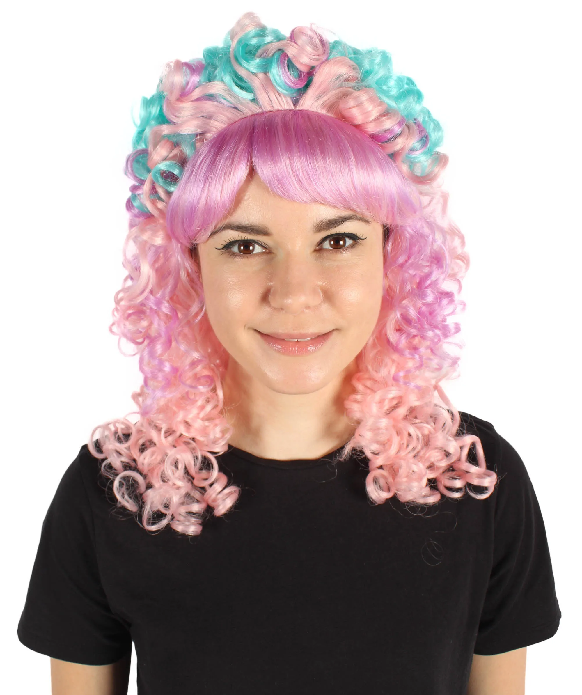 HPO Women's 80's Babe Doll Wig , Multiple Color Options
