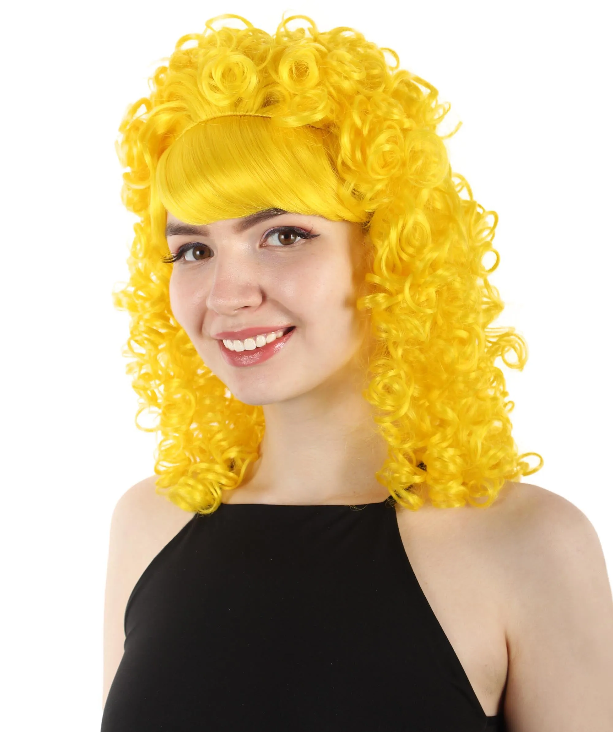 HPO Women's 80's Babe Doll Wig , Multiple Color Options