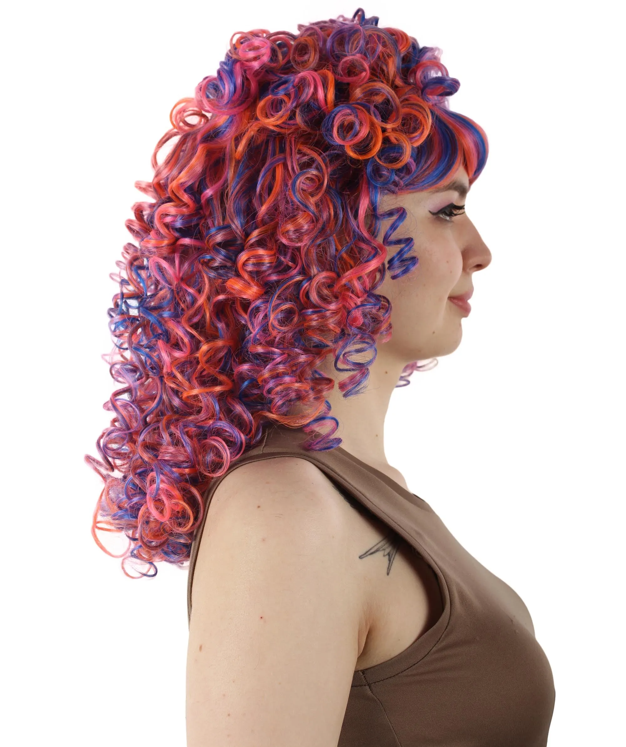 HPO Women's 80's Babe Doll Wig , Multiple Color Options