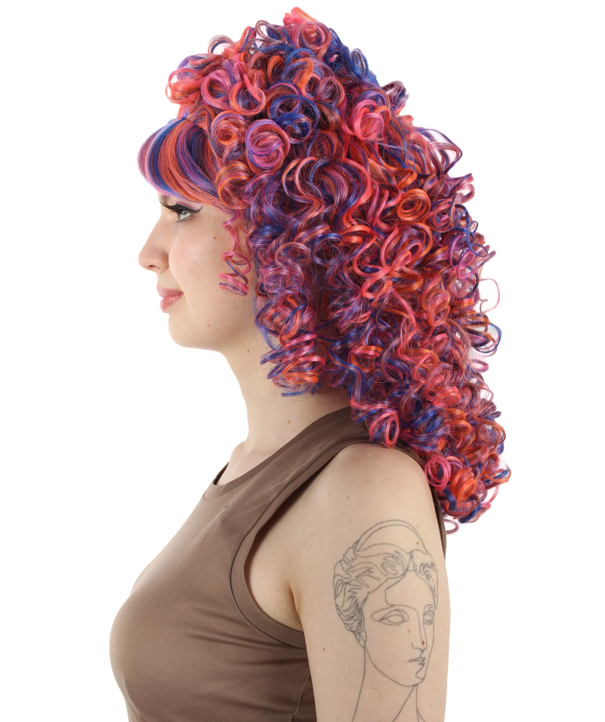 HPO Women's 80's Babe Doll Wig , Multiple Color Options