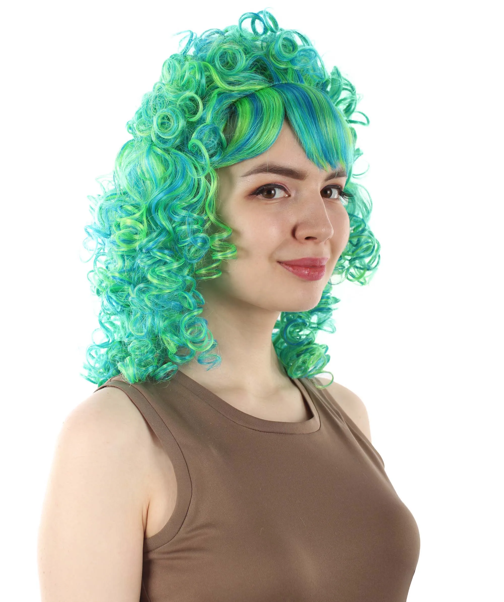 HPO Women's 80's Babe Doll Wig , Multiple Color Options