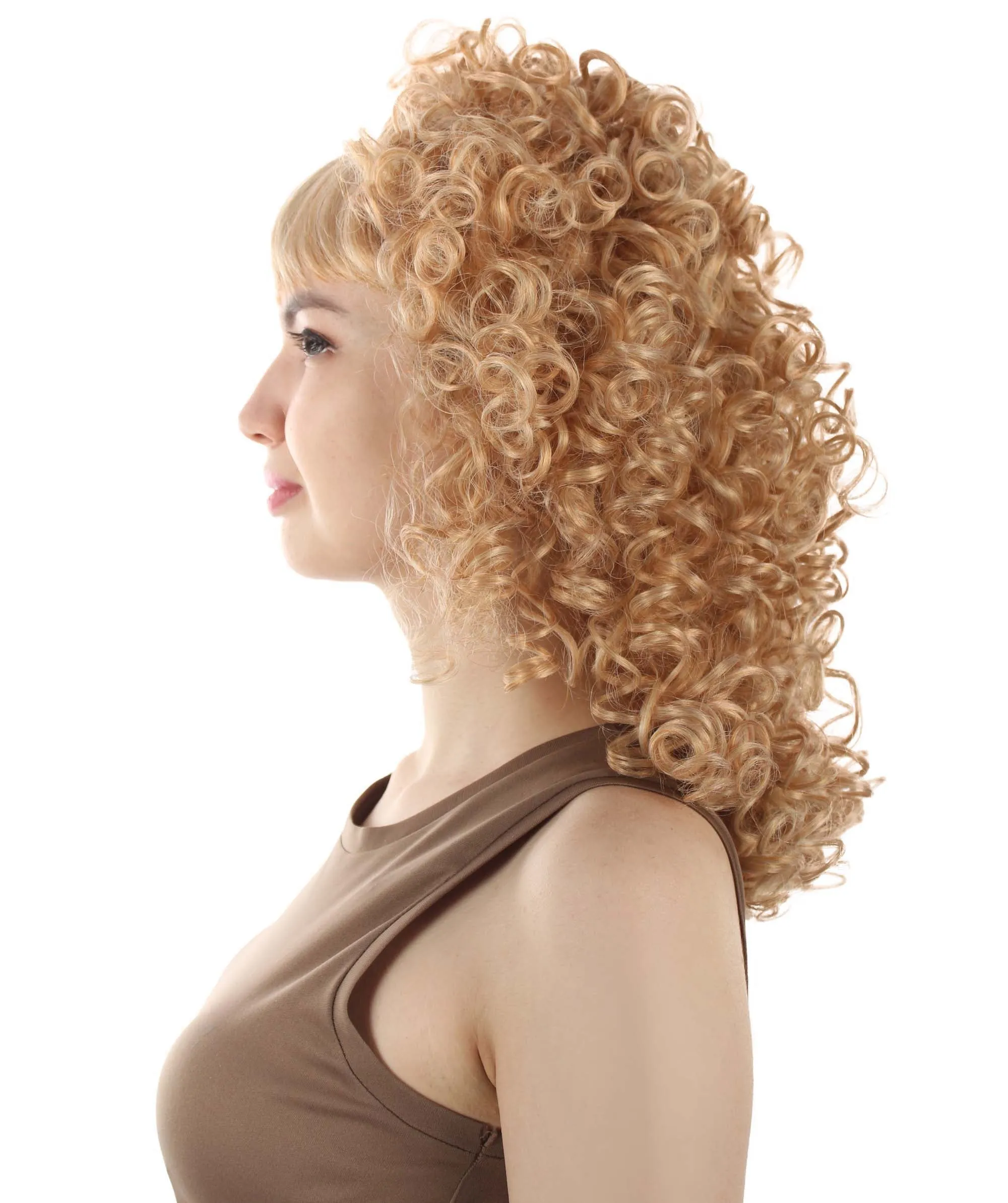 HPO Women's 80's Babe Doll Wig , Multiple Color Options